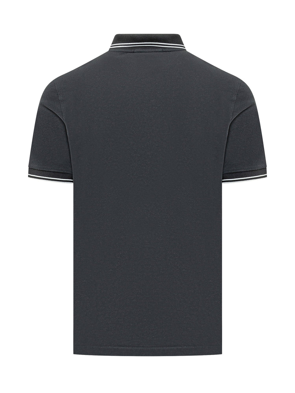 Short Sleeve Polo Shirt With Contrast Trims Stone island оригінал – Купити в Україні – вид ззаду