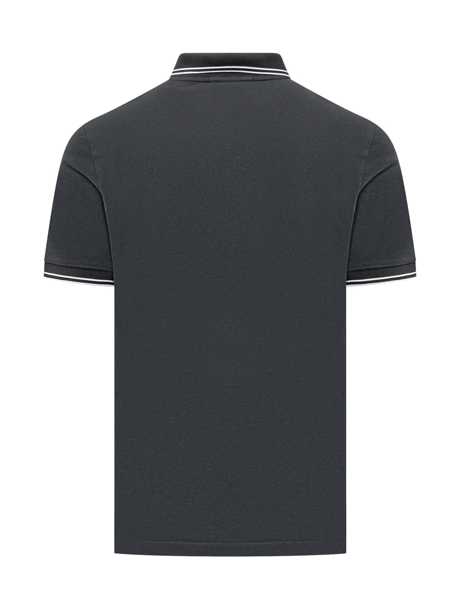 Short Sleeve Polo Shirt With Contrast Trims Stone island оригінал – Купити в Україні – вид ззаду