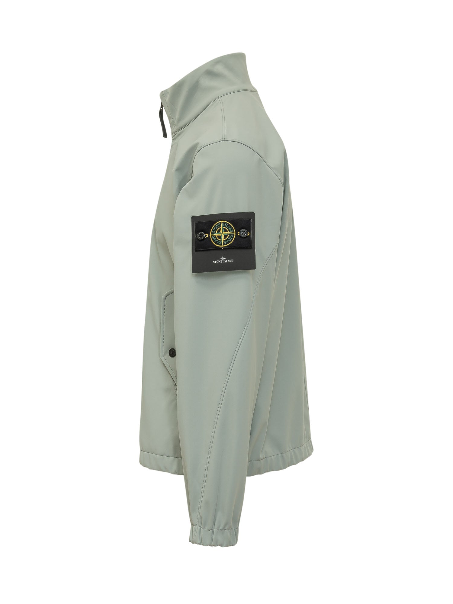 Оригінальна Technical Zip Jacket With Logo Patch Stone island – детальний вид