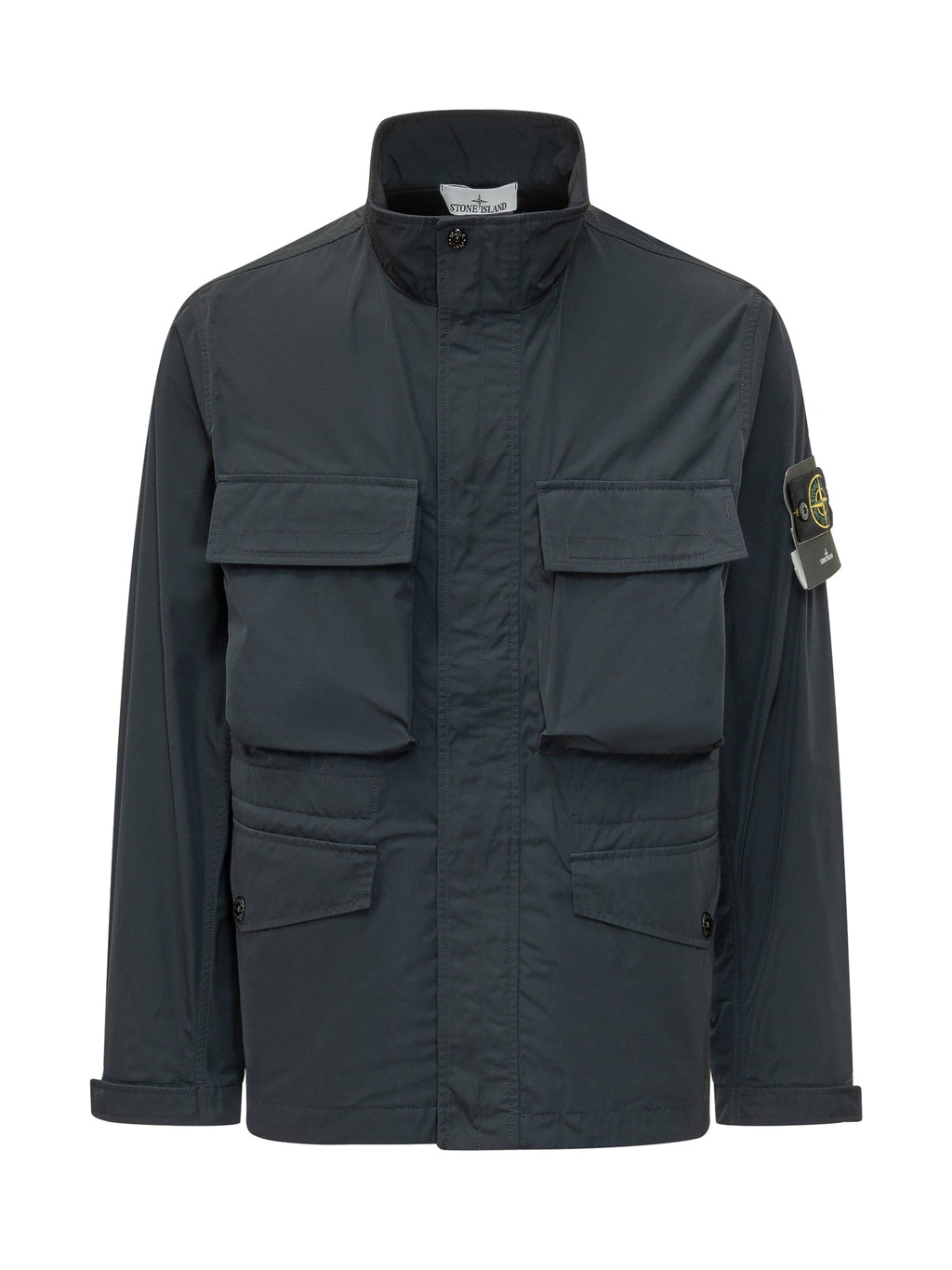 High-Neck Jacket With Front Pockets Stone island оригінал – Купити в Україні – боковий вид