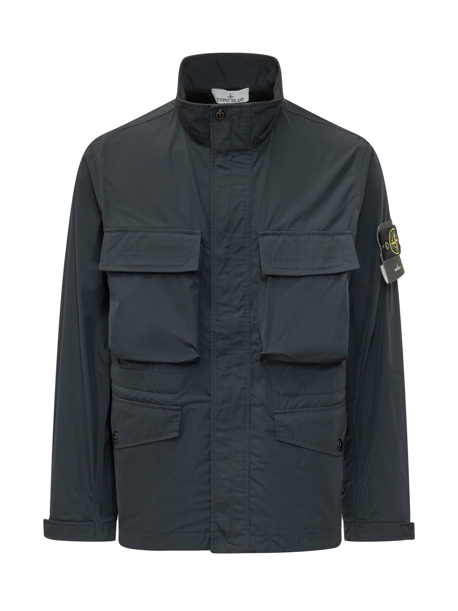 High-Neck Jacket With Front Pockets Stone island оригінал – Купити в Україні – боковий вид