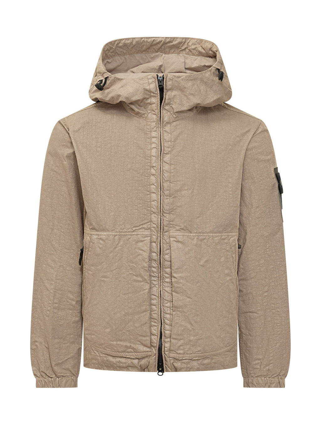 Hooded Jacket With Zip Stone island – Гарантія оригінальності – боковий вид