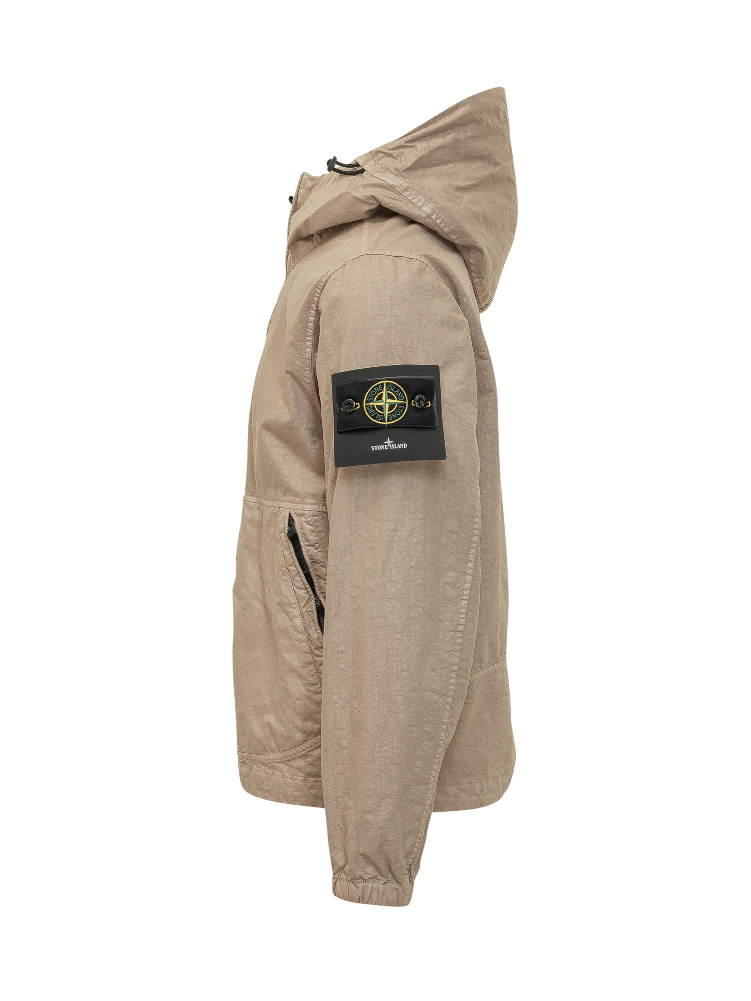 Hooded Jacket With Zip Stone island – Гарантія оригінальності – детальний вид