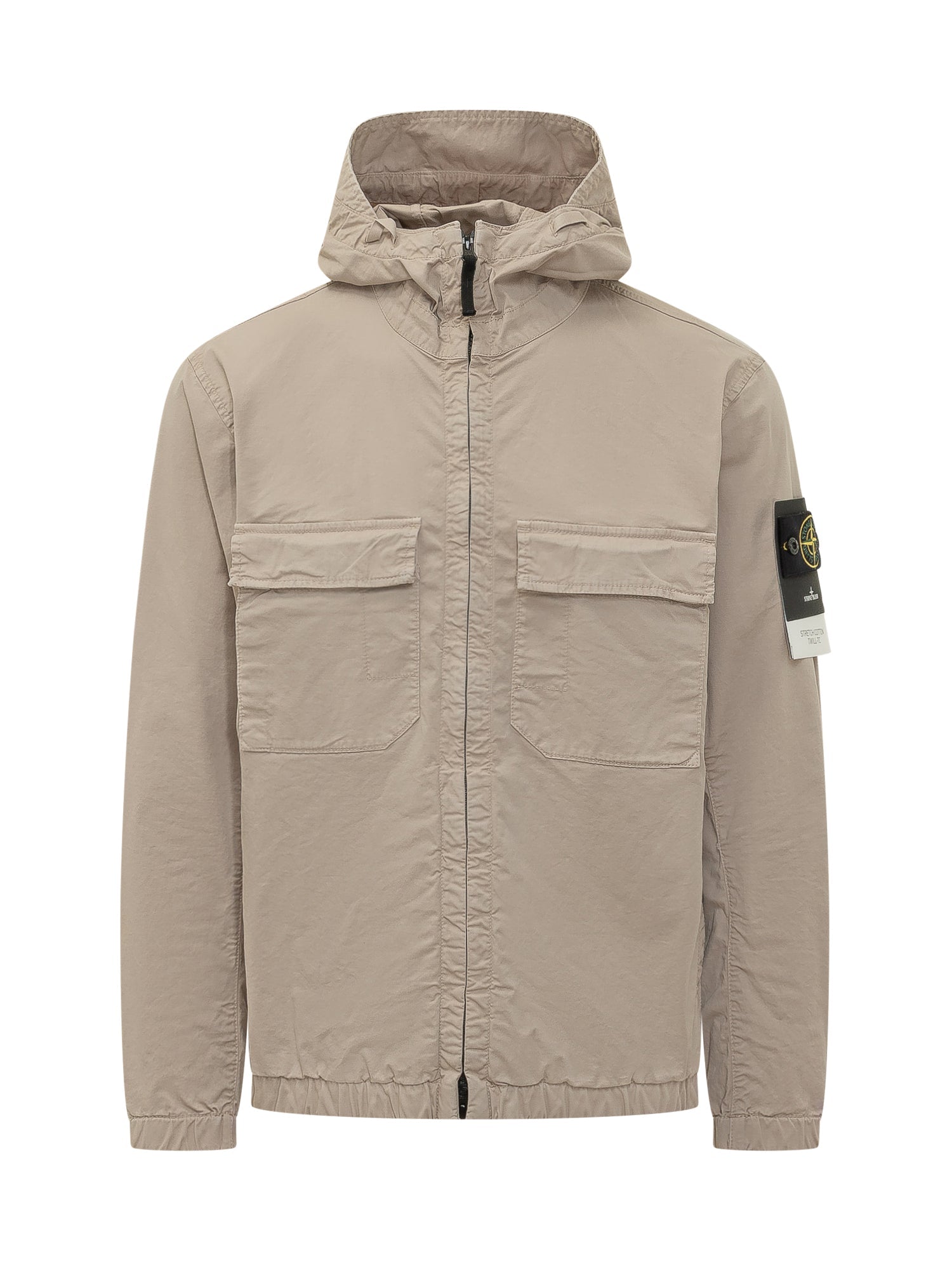 Hooded Jacket With Front Pockets Stone island – Гарантія оригінальності – боковий вид