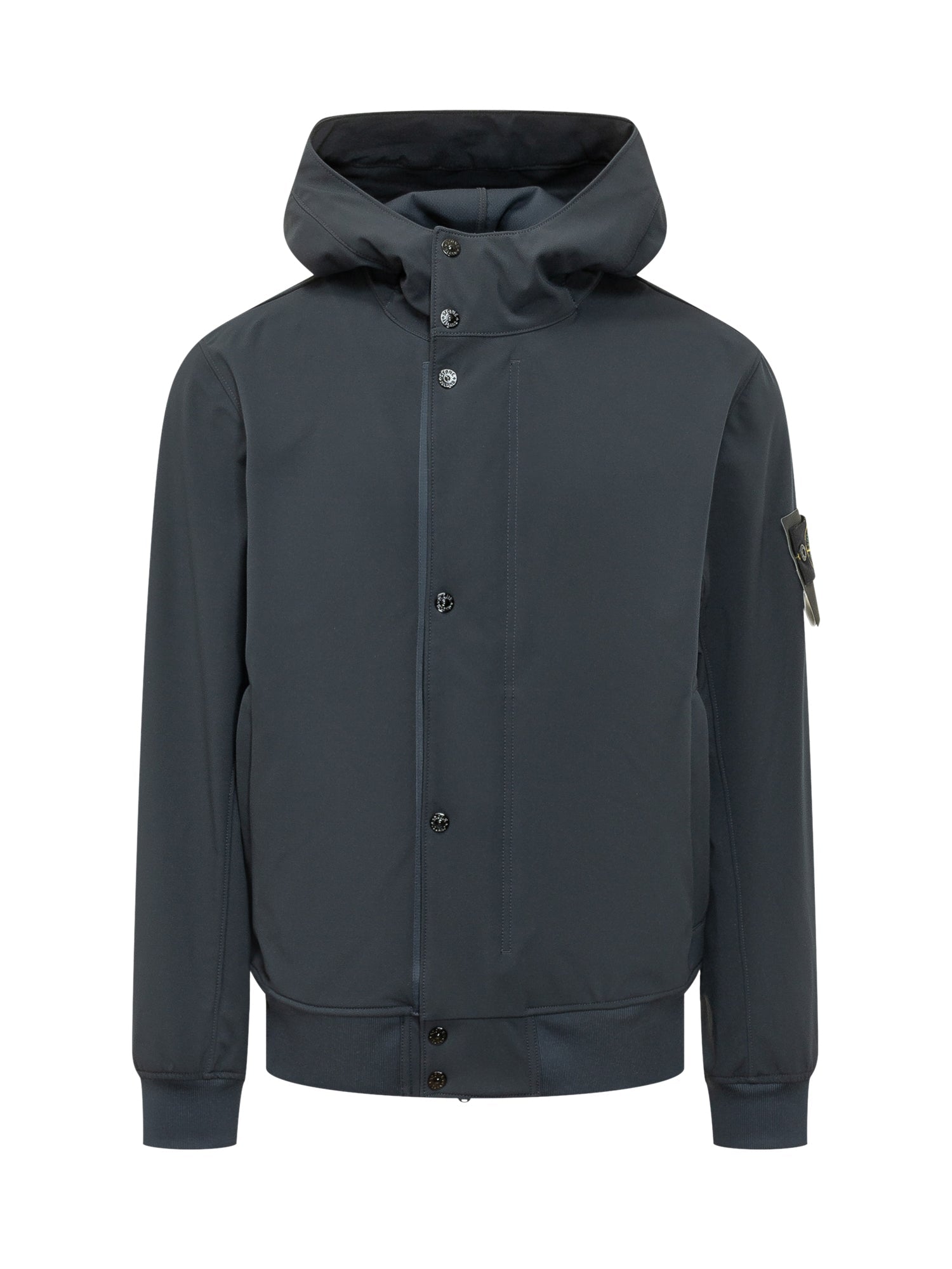Hooded Jacket With Button Closure Stone island оригінал – Купити в Україні – боковий вид