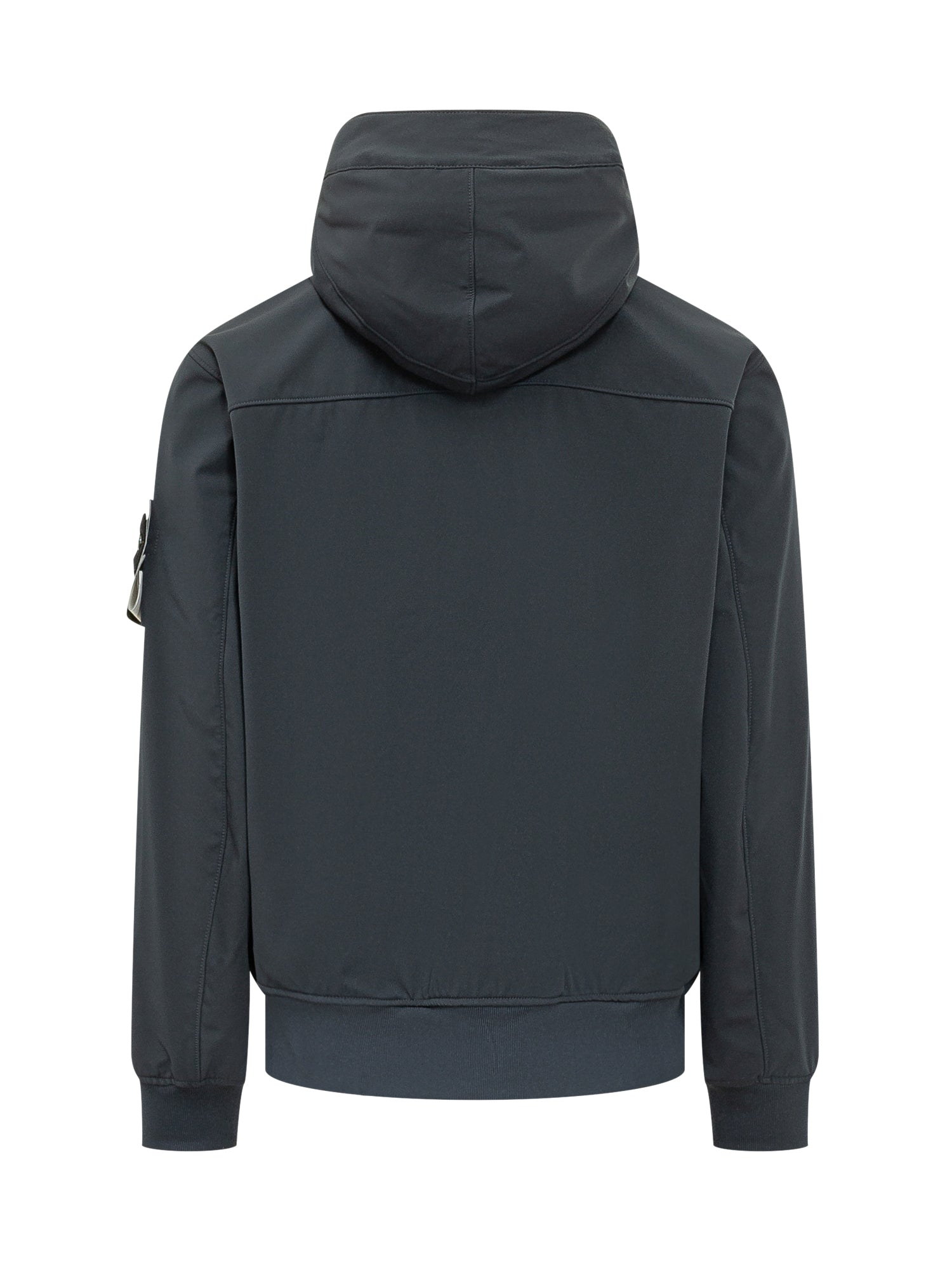 Hooded Jacket With Button Closure Stone island оригінал – Купити в Україні – вид ззаду