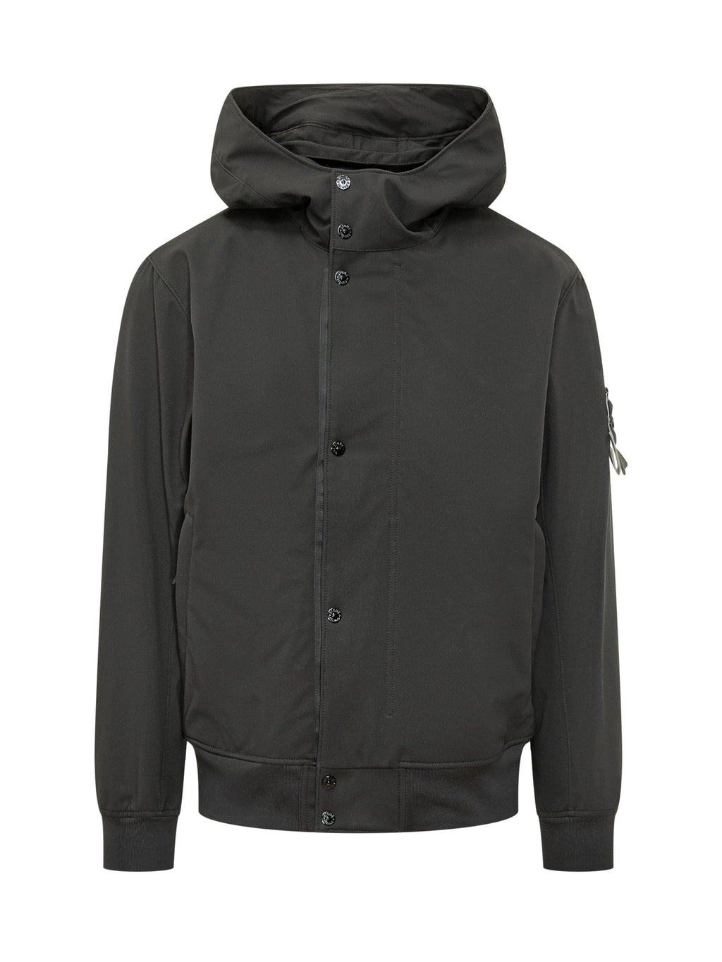 Hooded Jacket With Button Closure Stone island оригінал – Купити в Україні – боковий вид