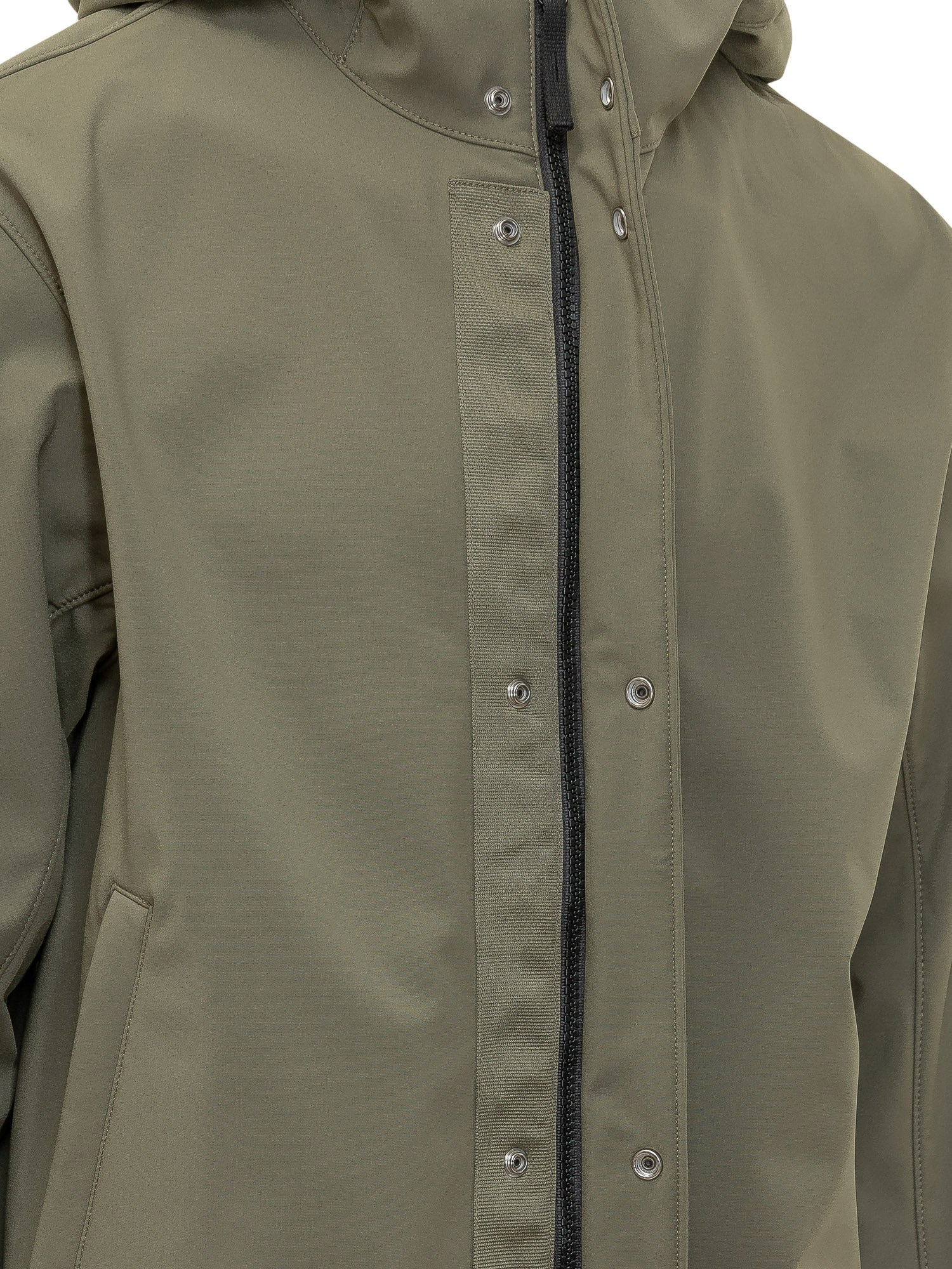 Hooded Jacket With Button Closure Stone island оригінал – Купити в Україні – збільшений вид
