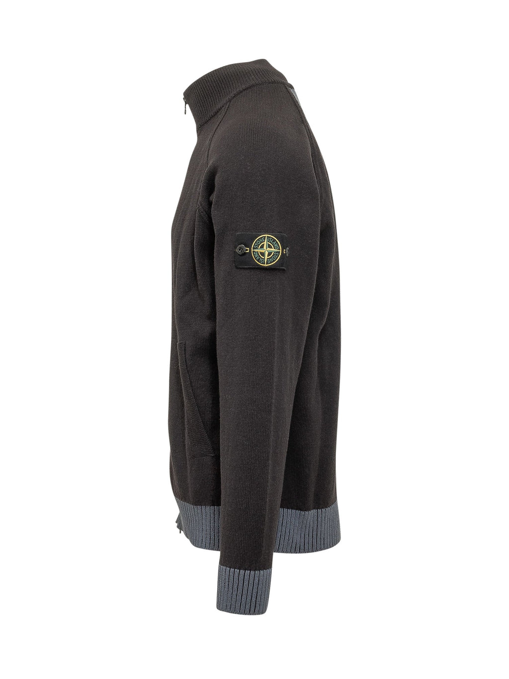 Оригінальна Zipped Knit Cardigan With High Neck Stone island – детальний вид