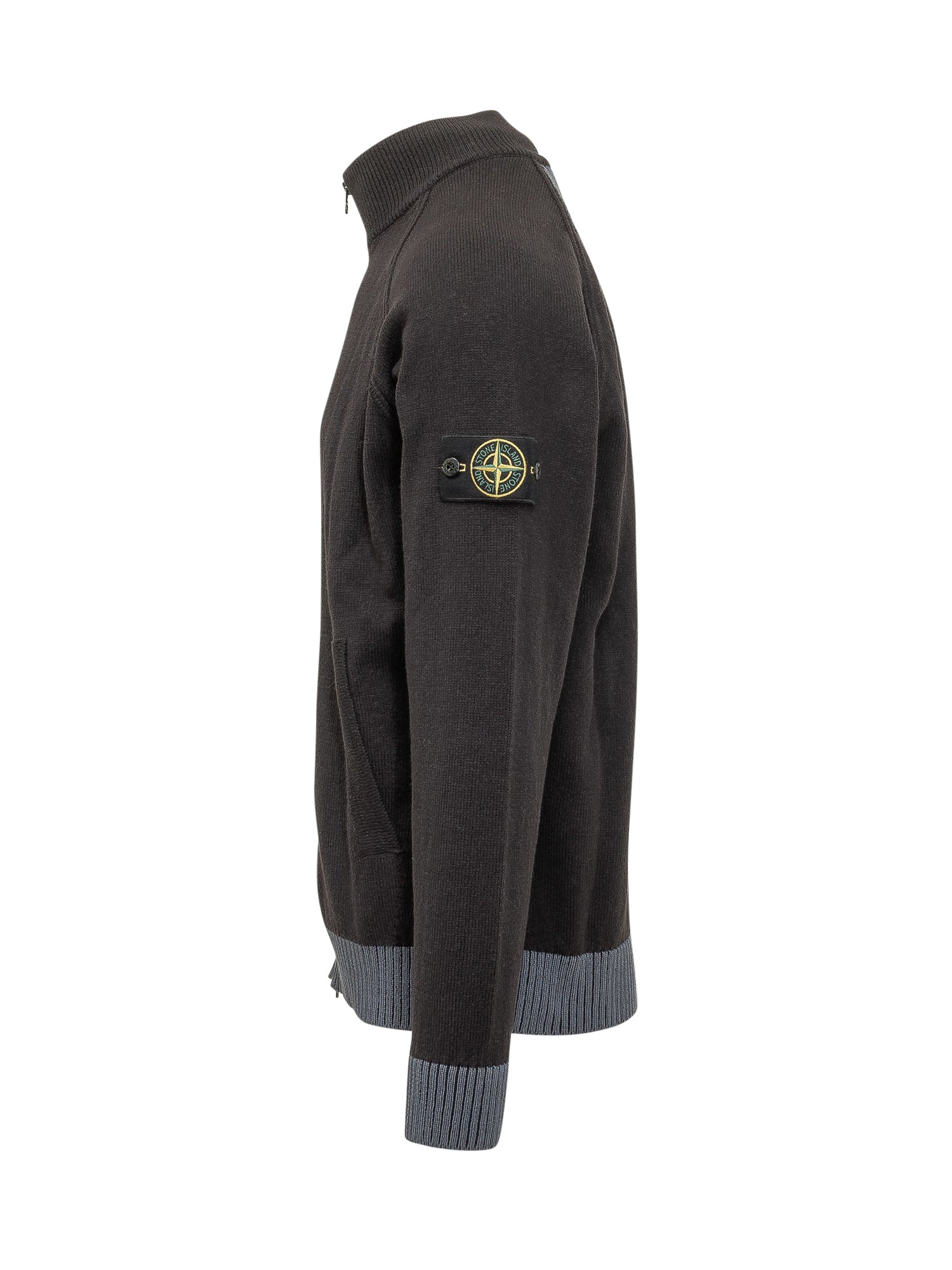 Оригінальна Zipped Knit Cardigan With High Neck Stone island – детальний вид