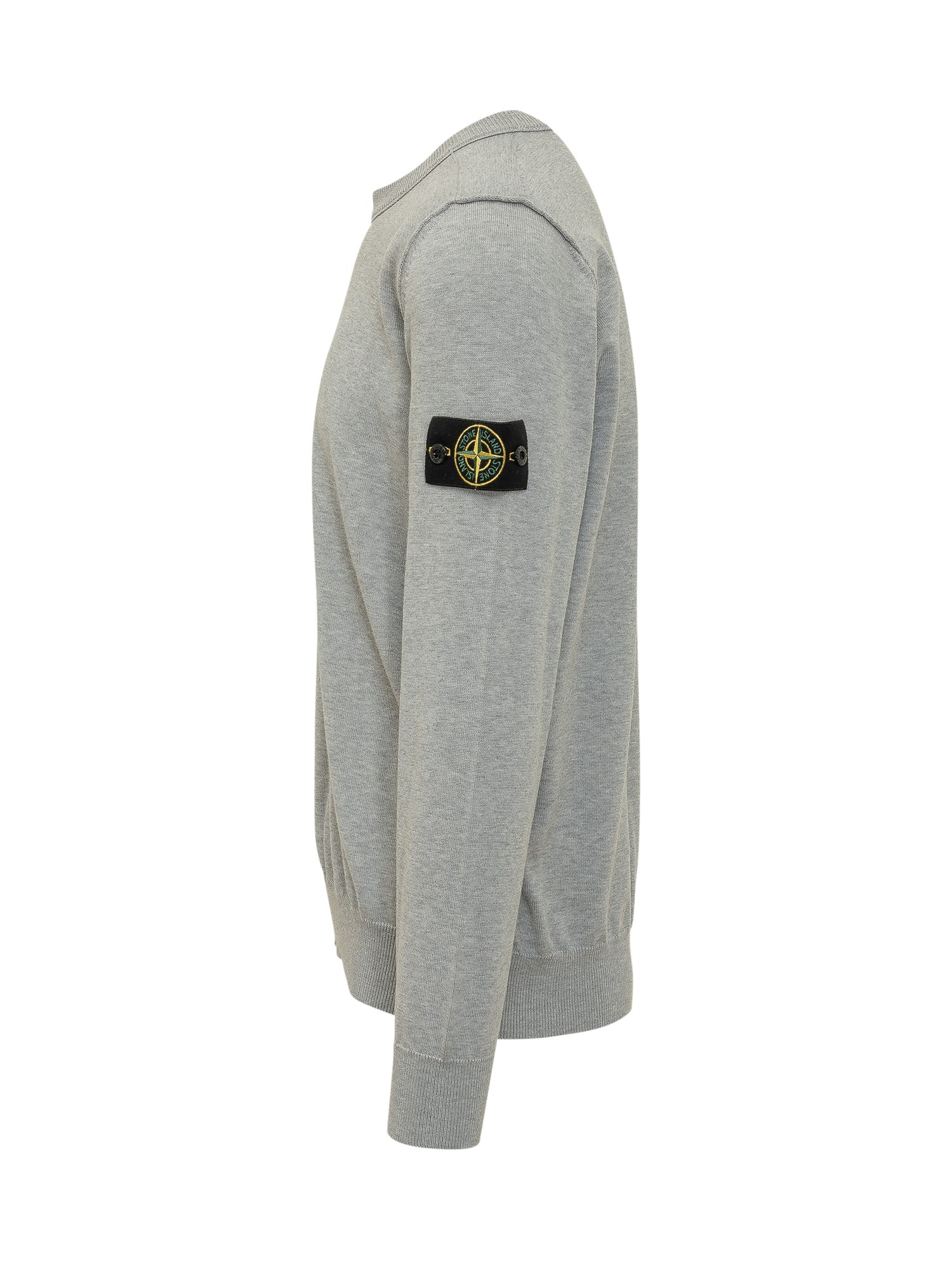 Long Sleeve Crew Neck Sweatshirt Stone island – Гарантія оригінальності – детальний вид