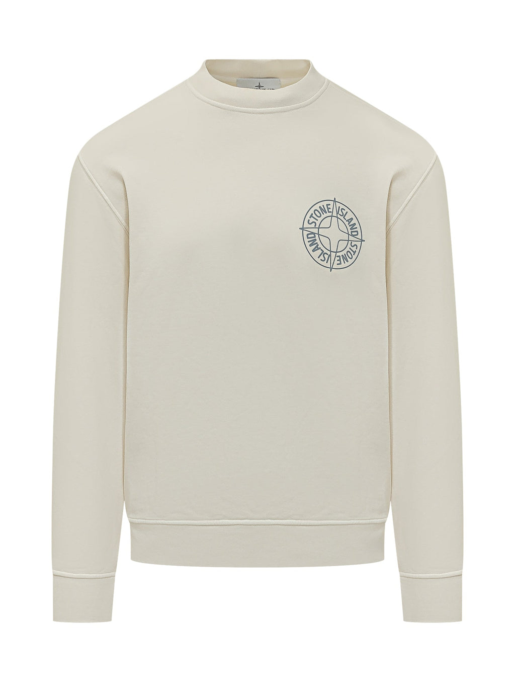 Оригінальна Crew-Neck Sweatshirt With Print Stone island – боковий вид