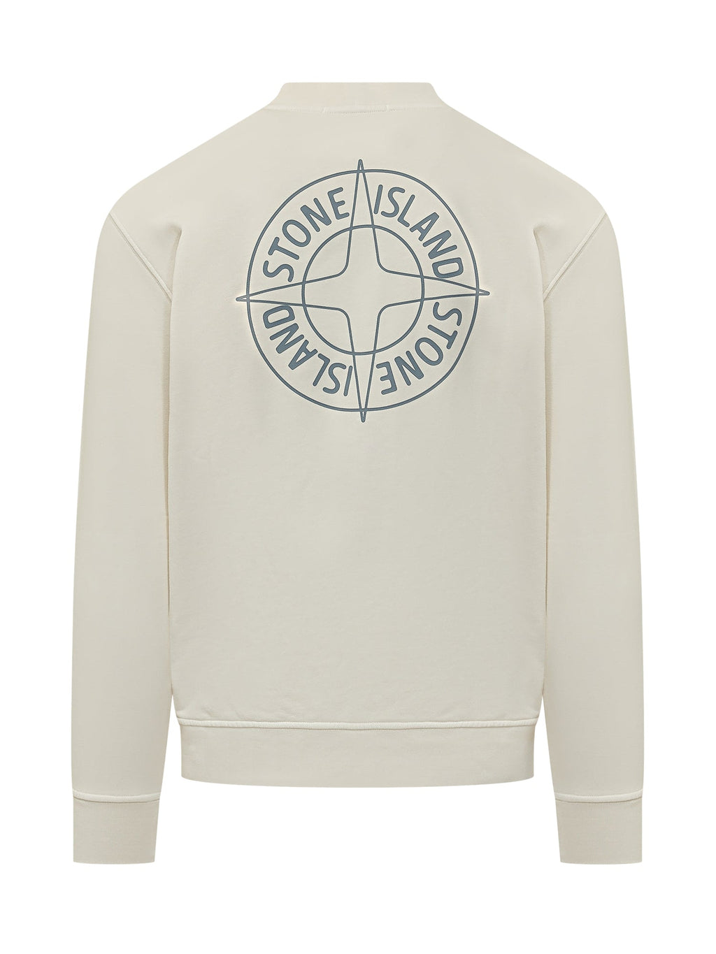 Оригінальна Crew-Neck Sweatshirt With Print Stone island – вид ззаду