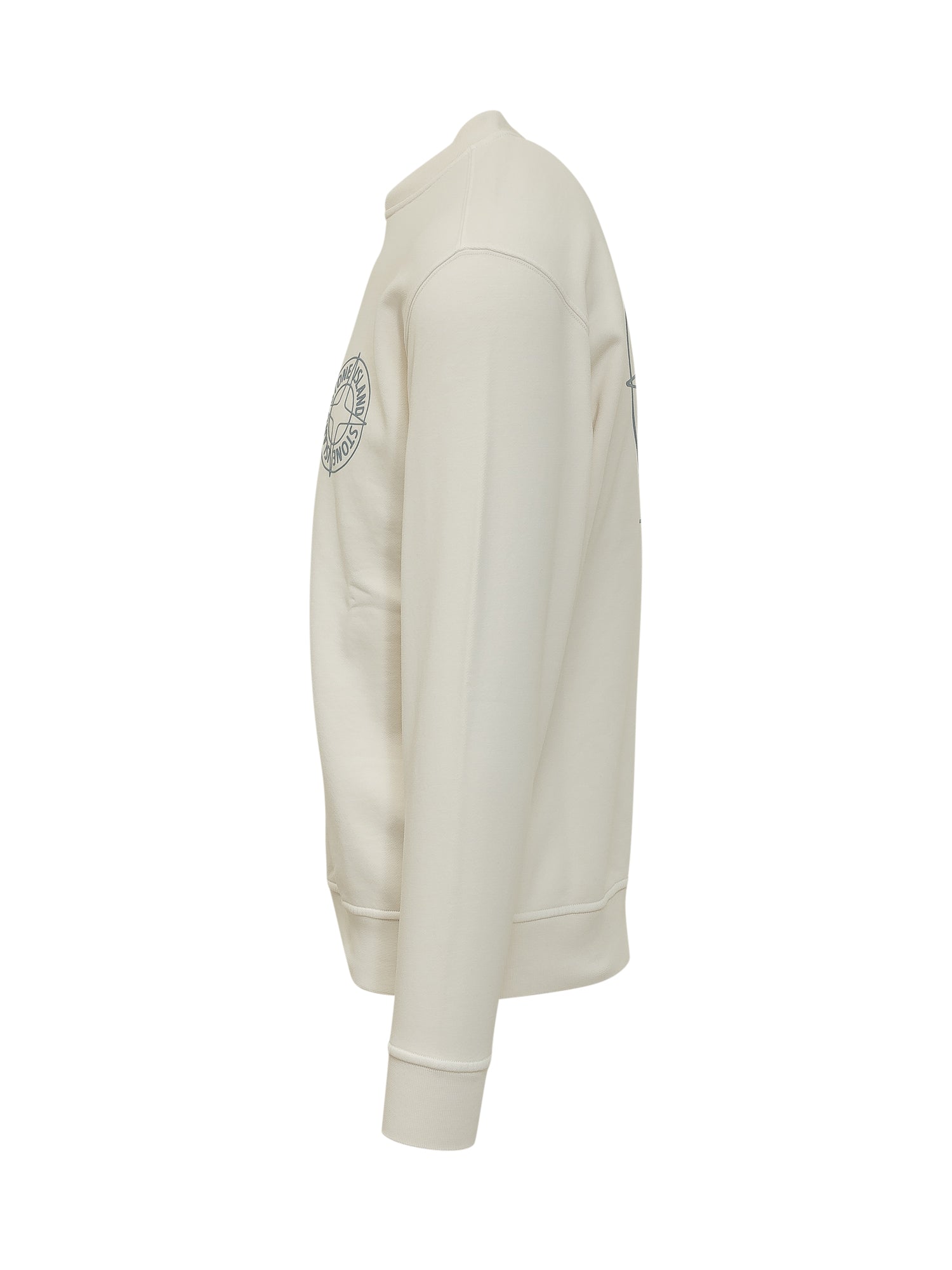 Оригінальна Crew-Neck Sweatshirt With Print Stone island – детальний вид