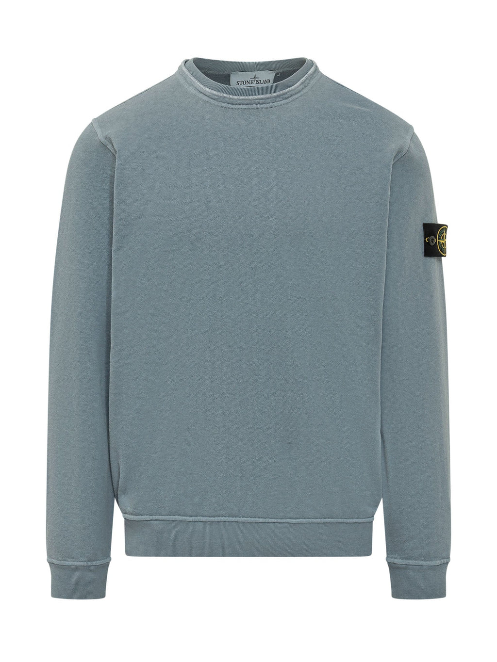 Crewneck Sweatshirt With Logo Patch Stone island – Гарантія оригінальності – боковий вид