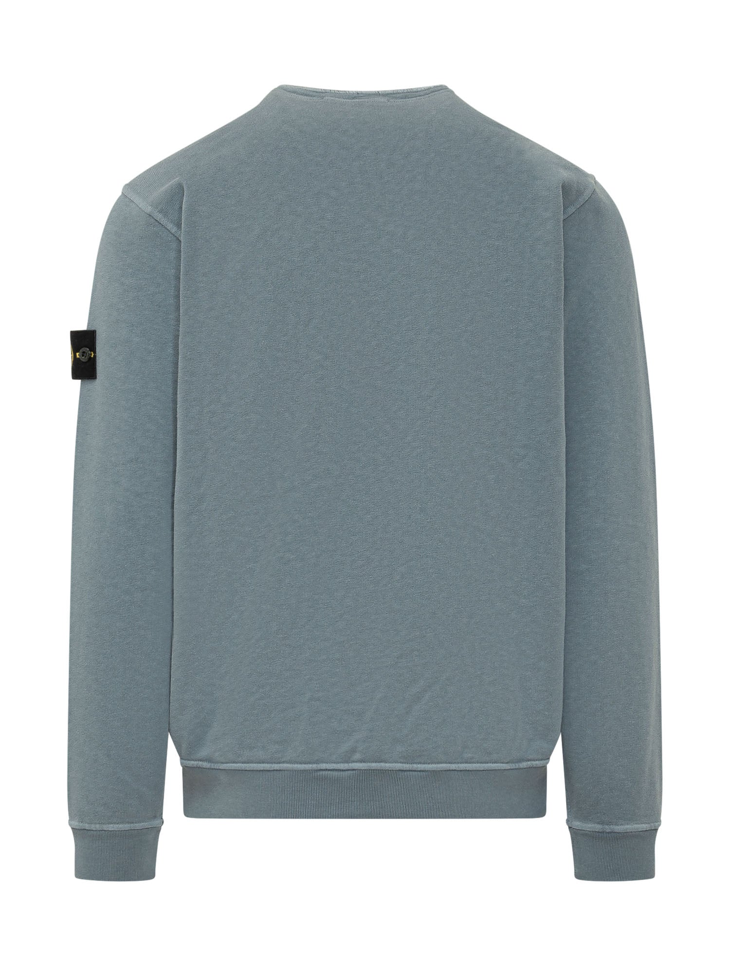 Crewneck Sweatshirt With Logo Patch Stone island – Гарантія оригінальності – вид ззаду - STONE ISLAND