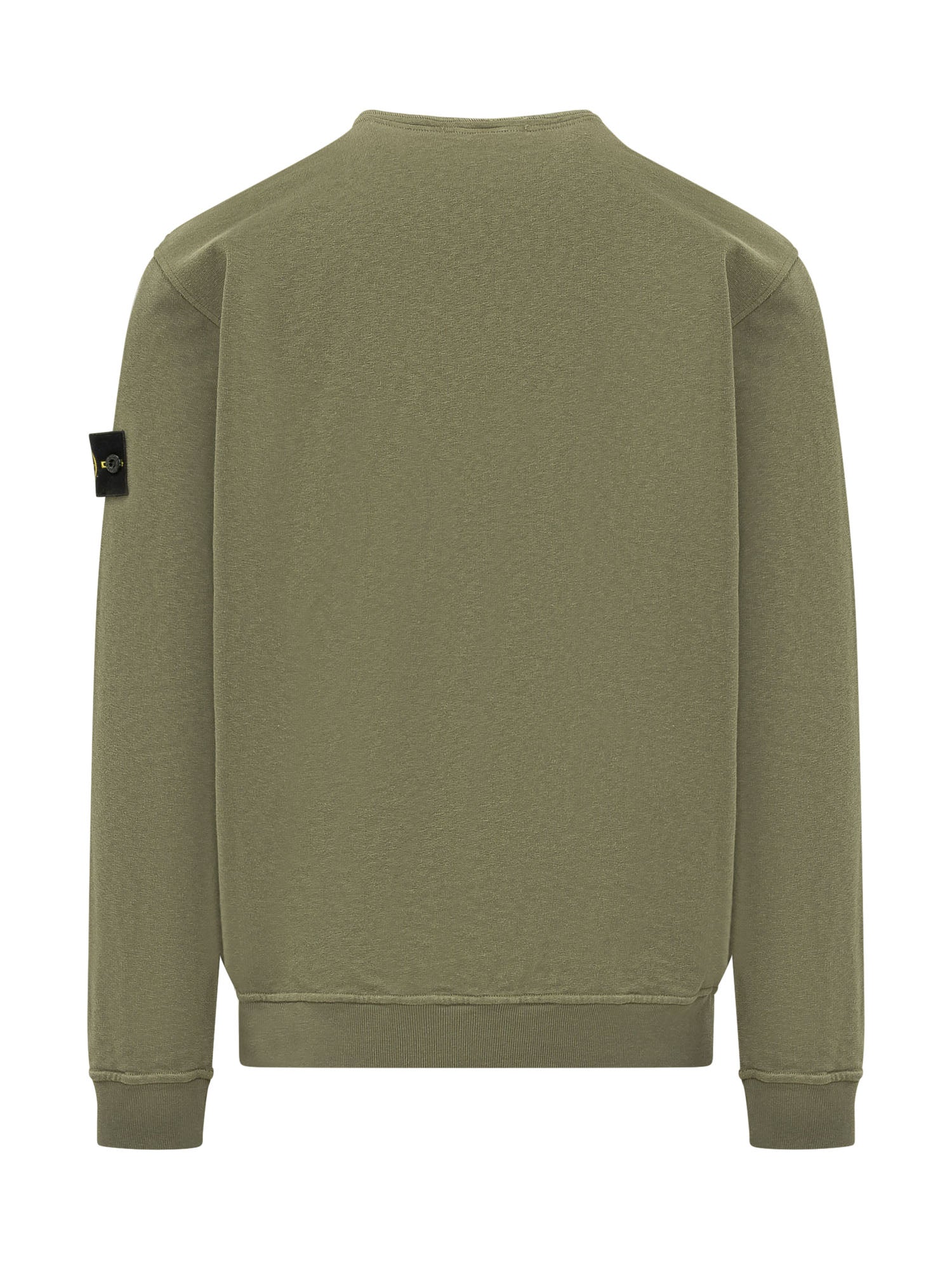Crewneck Sweatshirt With Logo Patch Stone island – Гарантія оригінальності – вид ззаду