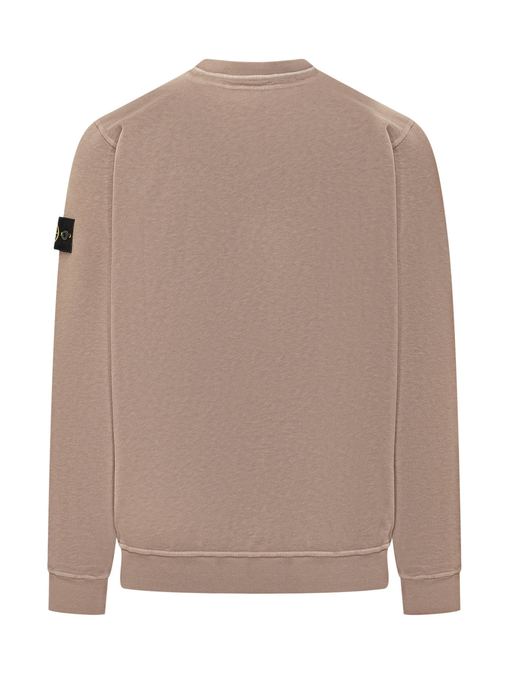 Crewneck Sweatshirt With Sleeve Patch Stone island оригінал – Купити в Україні – вид ззаду