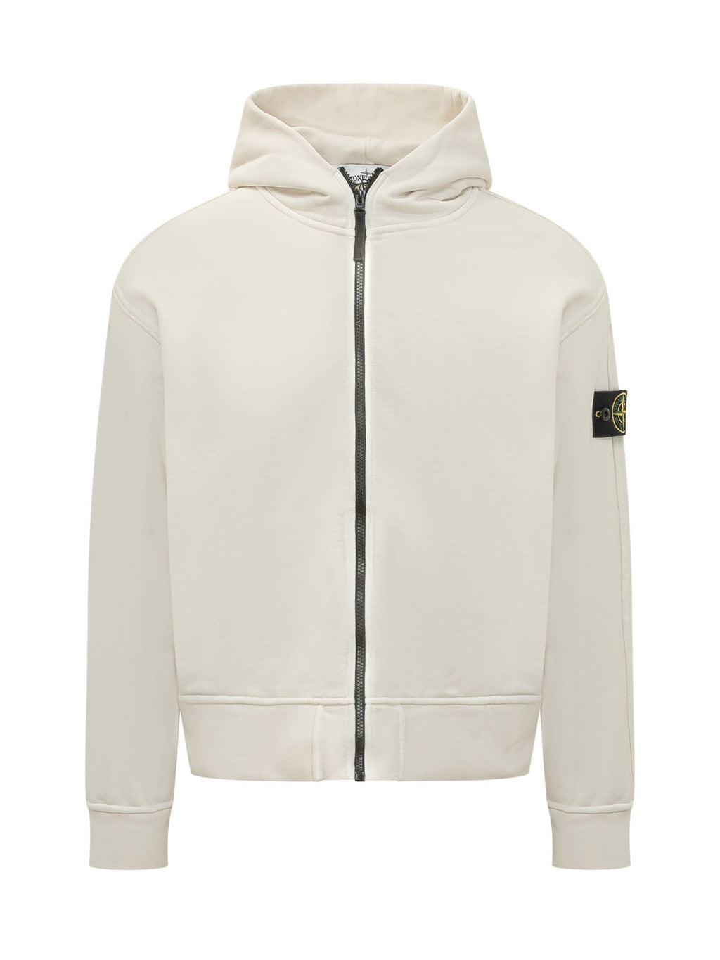 Оригінальна Hooded Sweatshirt With Zip Stone island – боковий вид