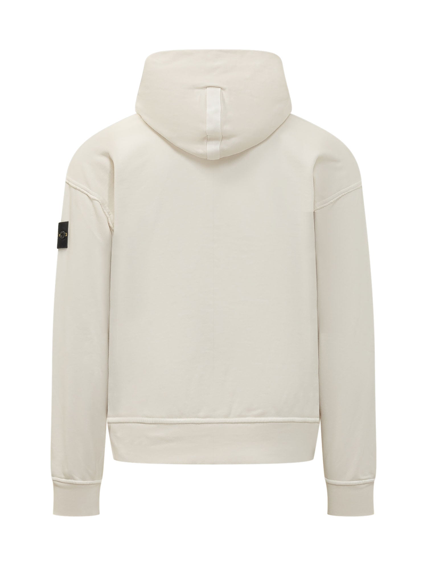 Оригінальна Hooded Sweatshirt With Zip Stone island – вид ззаду