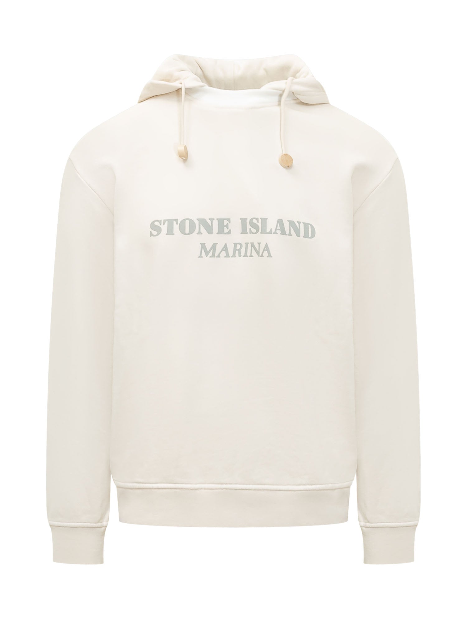 Оригінальна Hooded Sweatshirt With Print Stone island – боковий вид