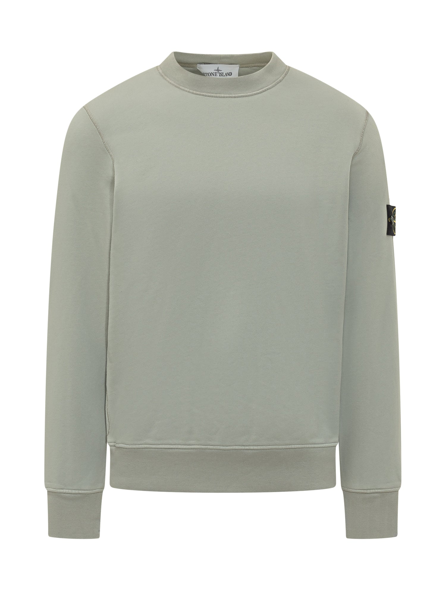 Crew-Neck Knit Sweatshirt Stone island оригінал – Купити в Україні – боковий вид