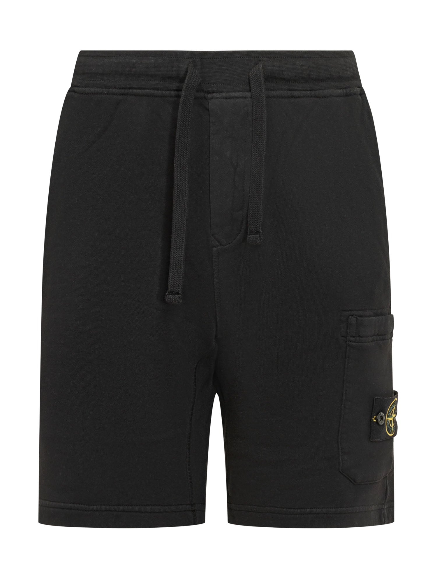 Shorts With Drawstring And Patch Pocket Stone island оригінал – Купити в Україні – боковий вид