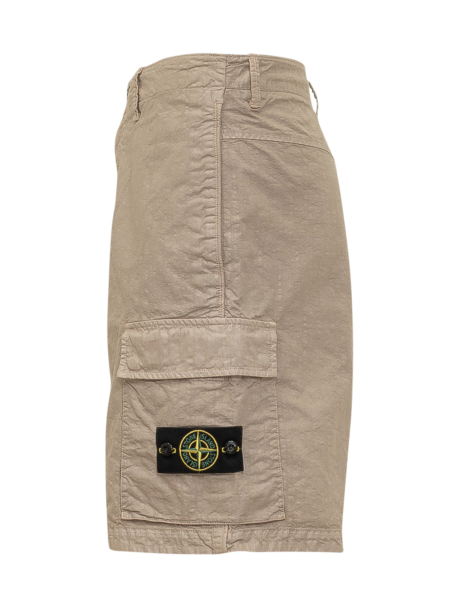 Cotton Cargo Bermuda Shorts With Side Pockets Stone island оригінал – Купити в Україні – детальний вид