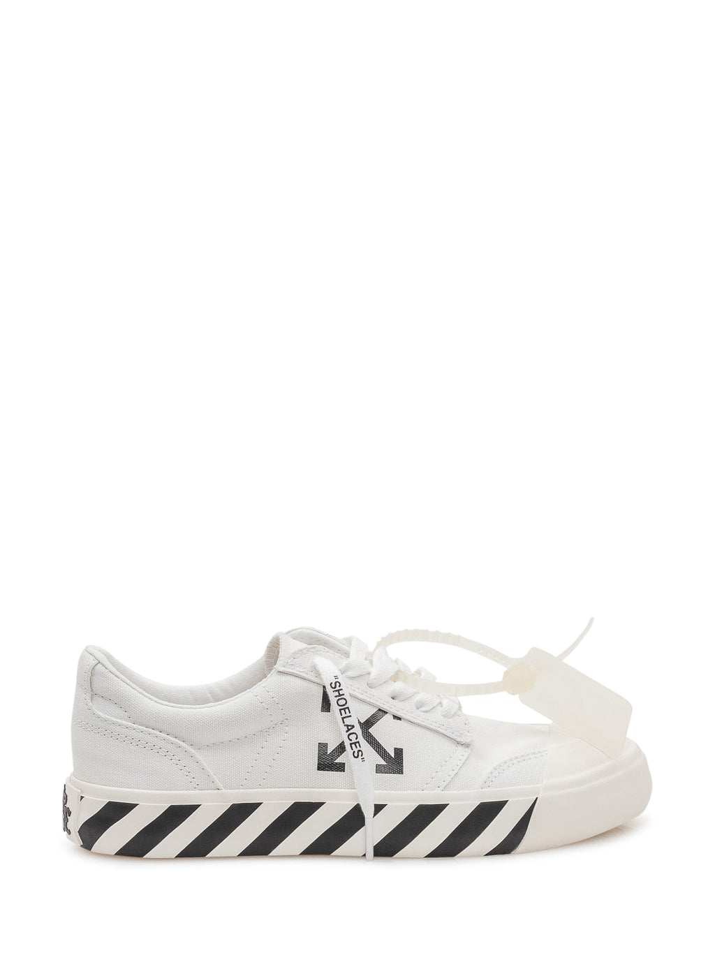 Vulcanized Sneakers With Laces And Print Off-white оригінал – Купити в Україні – боковий вид