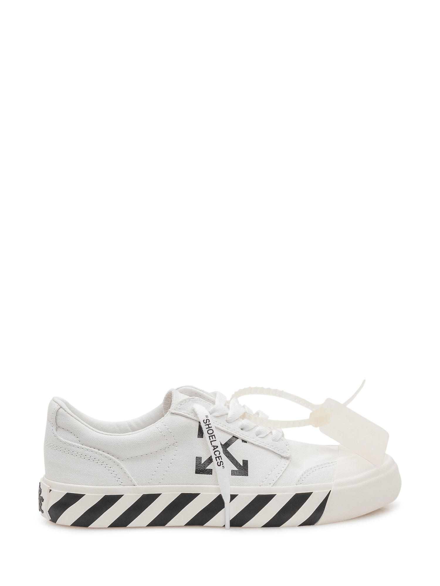 Vulcanized Sneakers With Laces And Print Off-white оригінал – Купити в Україні – боковий вид