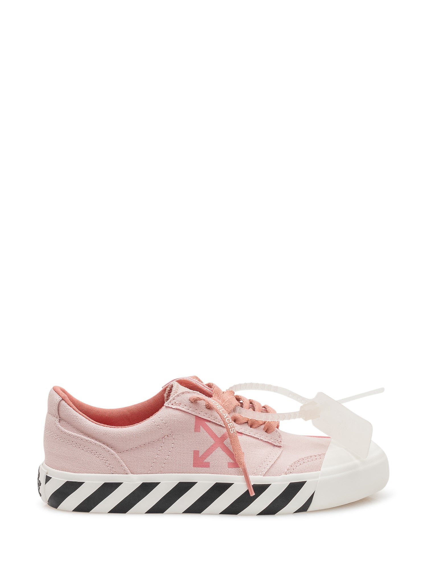 Vulcanized Sneakers With Laces And Print Off-white оригінал – Купити в Україні – боковий вид