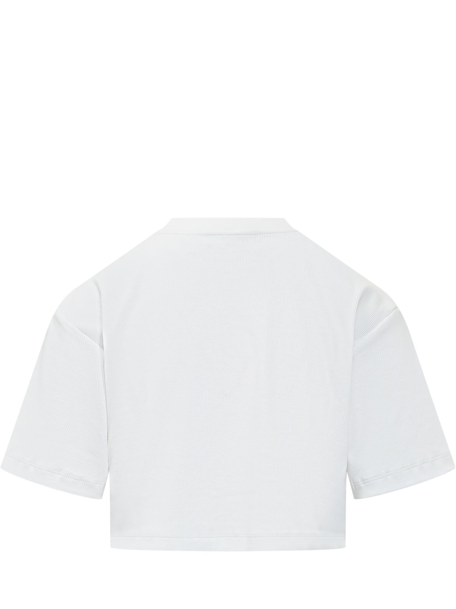 Ribbed Cropped T-Shirt Off-white оригінал – Купити в Україні – вид ззаду