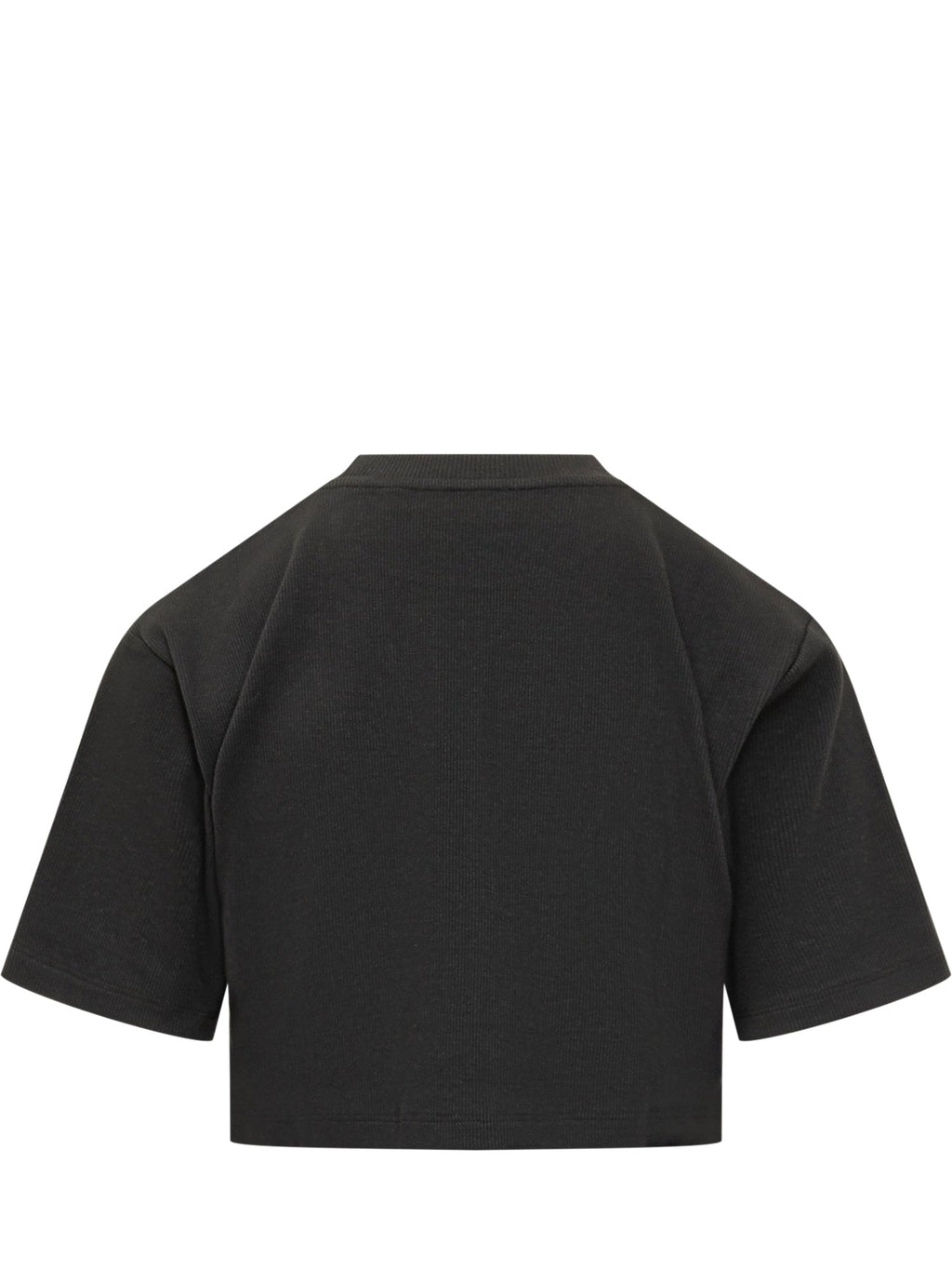 Ribbed Cropped T-Shirt Off-white оригінал – Купити в Україні – вид ззаду