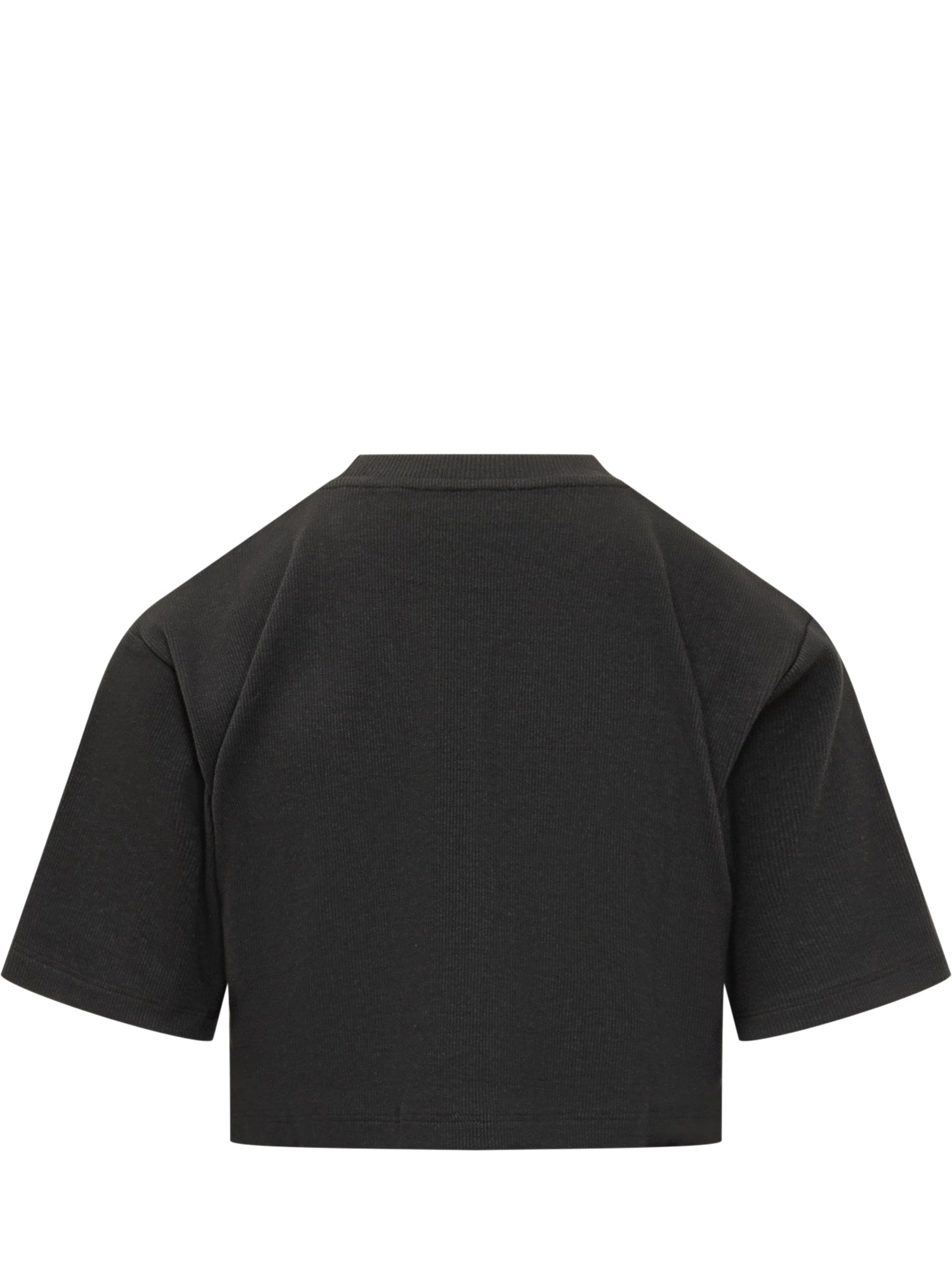 Ribbed Cropped T-Shirt Off-white оригінал – Купити в Україні – вид ззаду