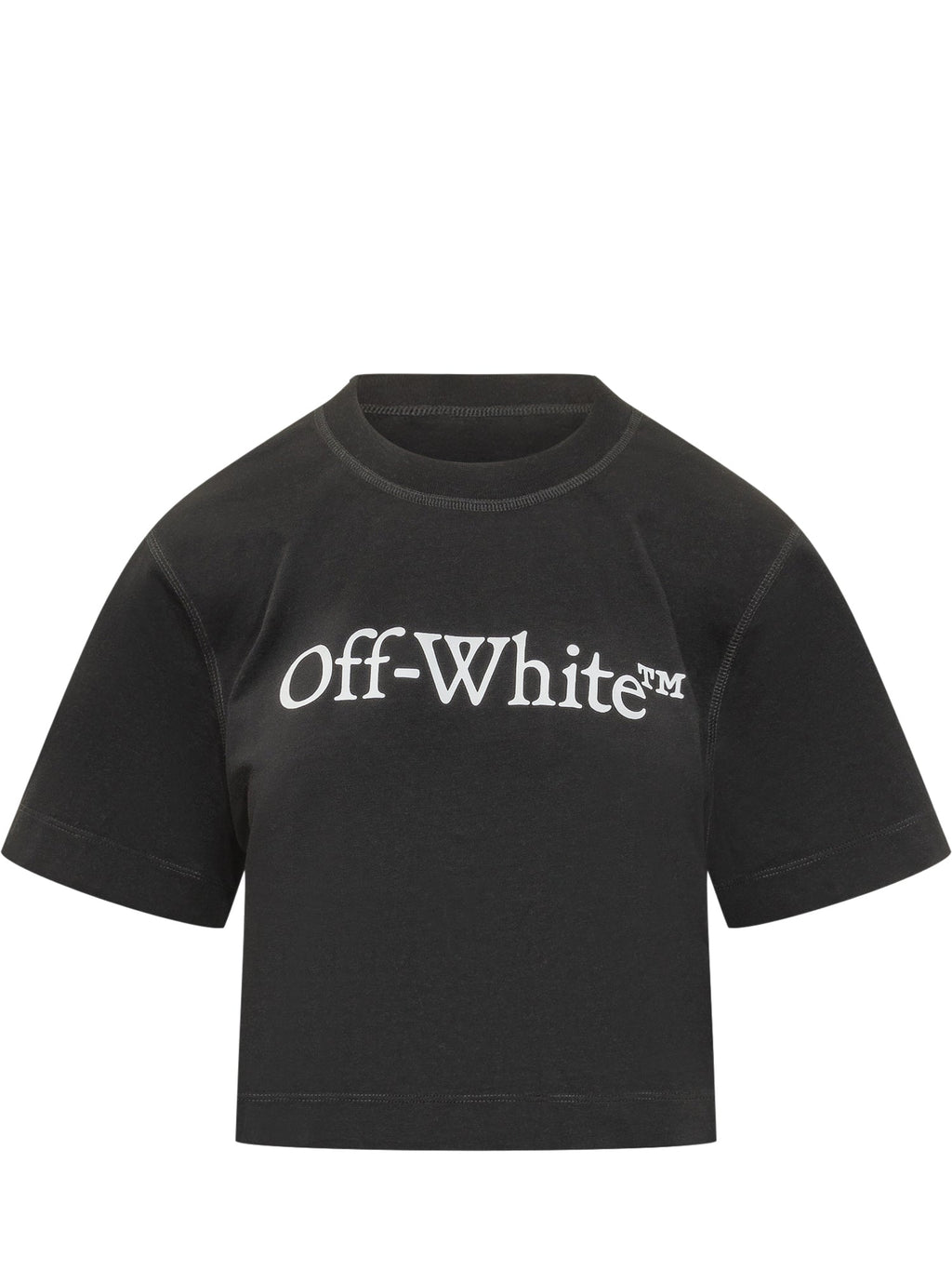 Big Logo Bookish Cropped T-Shirt Off-white оригінал – Купити в Україні – боковий вид