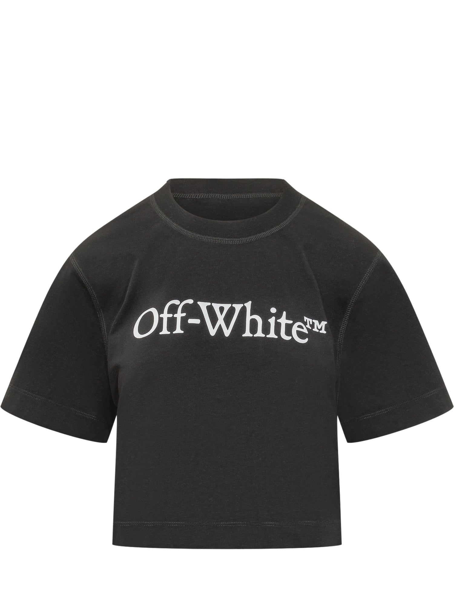 Big Logo Bookish Cropped T-Shirt Off-white оригінал – Купити в Україні – боковий вид