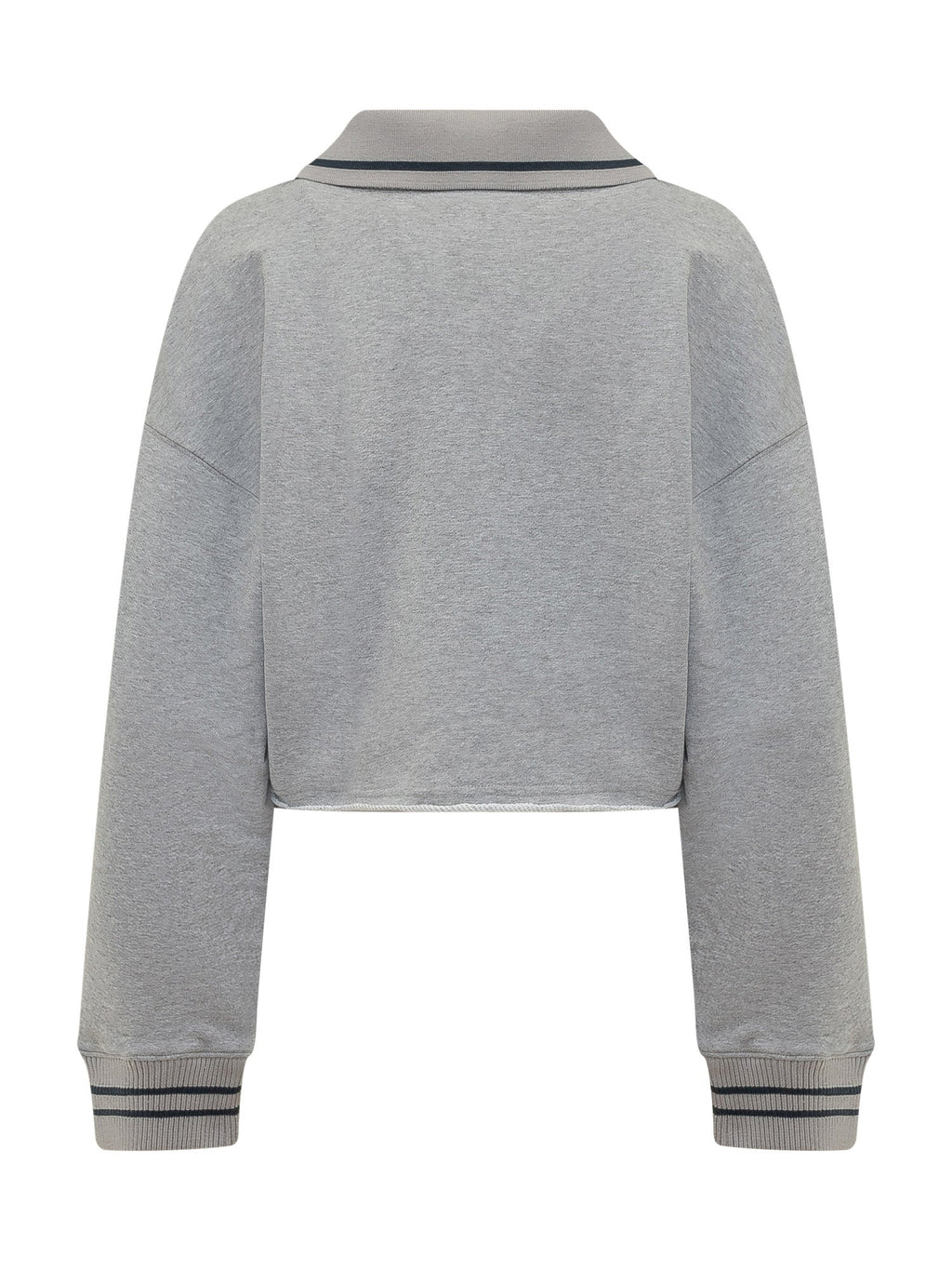 Cropped Sweatshirt With Script Logo Off-white – Гарантія оригінальності – вид ззаду