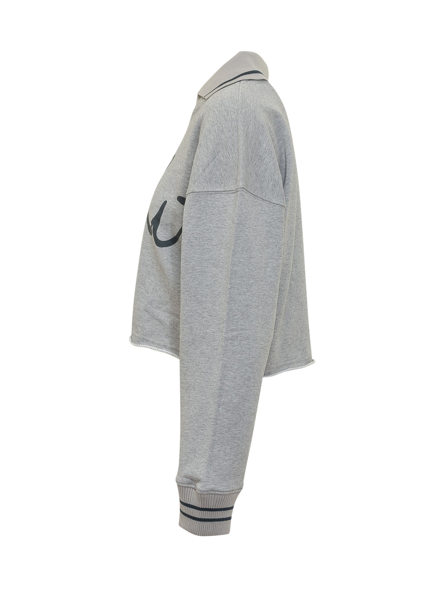Cropped Sweatshirt With Script Logo Off-white – Гарантія оригінальності – детальний вид