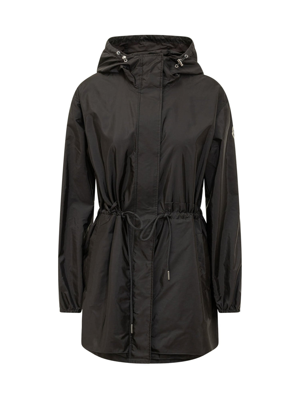 Оригінальна Lightweight Hooded Parka With Drawstring Waist Moncler – боковий вид