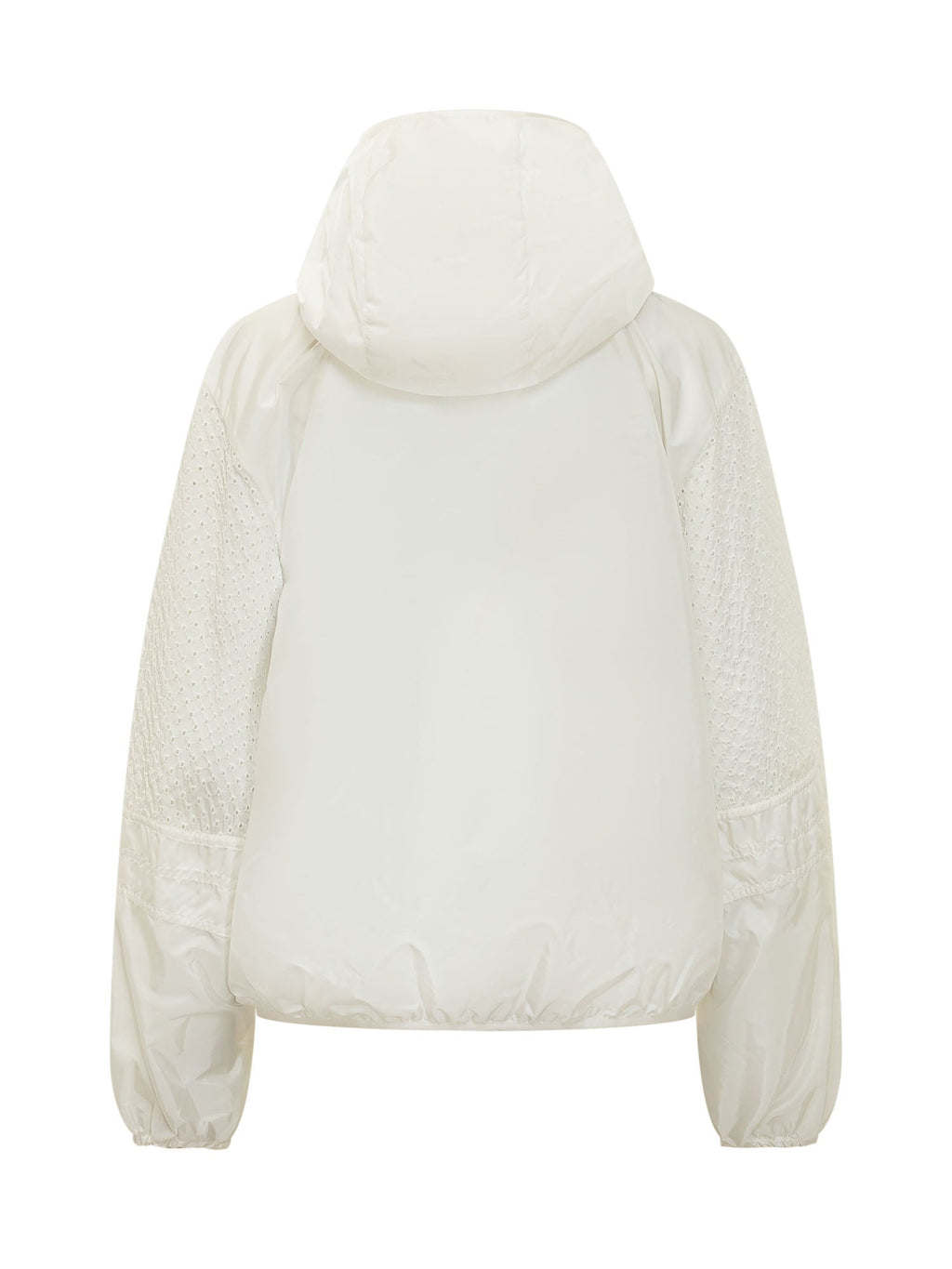 Zelkova Jacket With Hood And Zip Moncler – Гарантія оригінальності – вид ззаду
