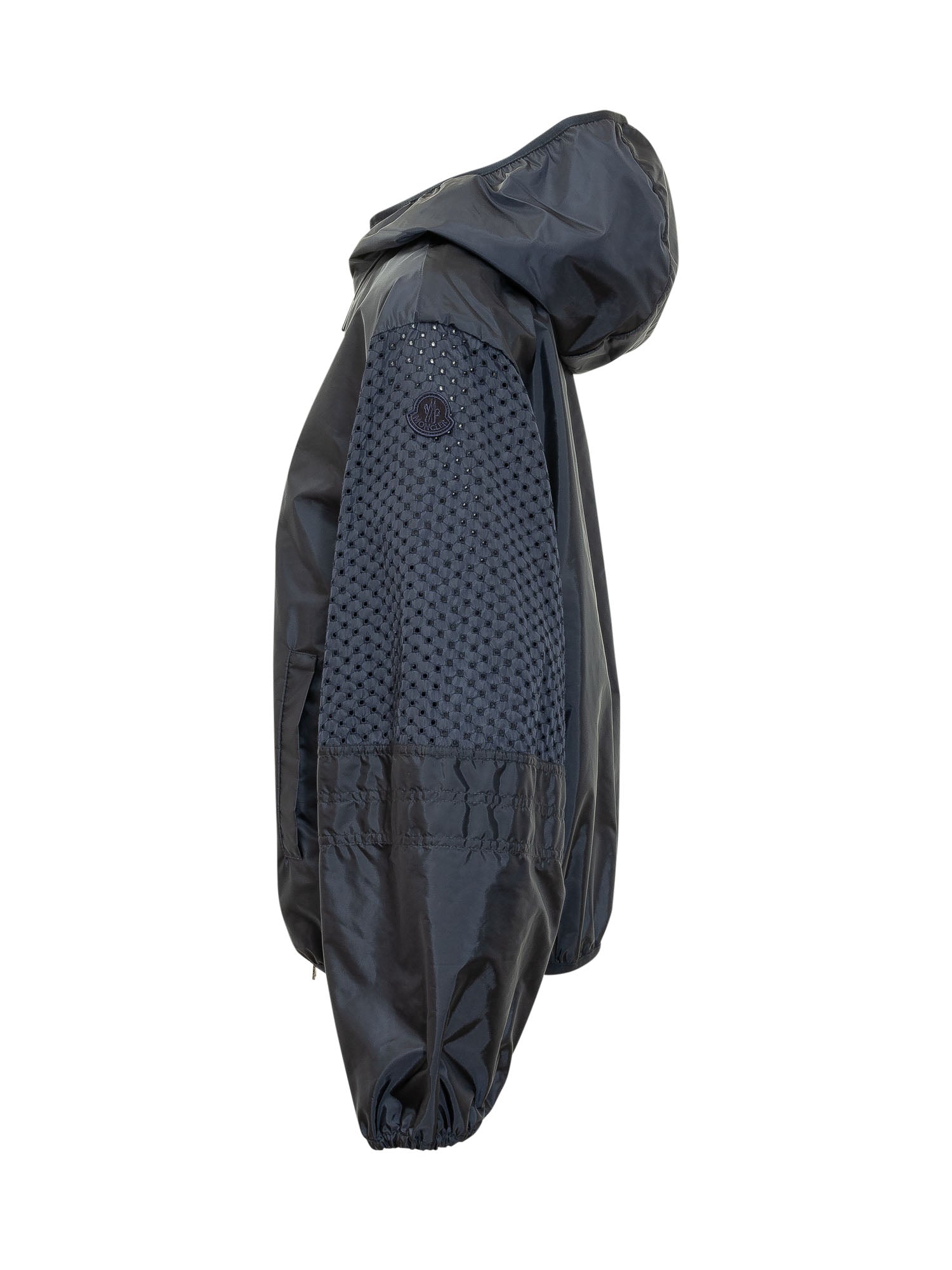 Zelkova Jacket With Hood And Zip Moncler – Гарантія оригінальності – детальний вид