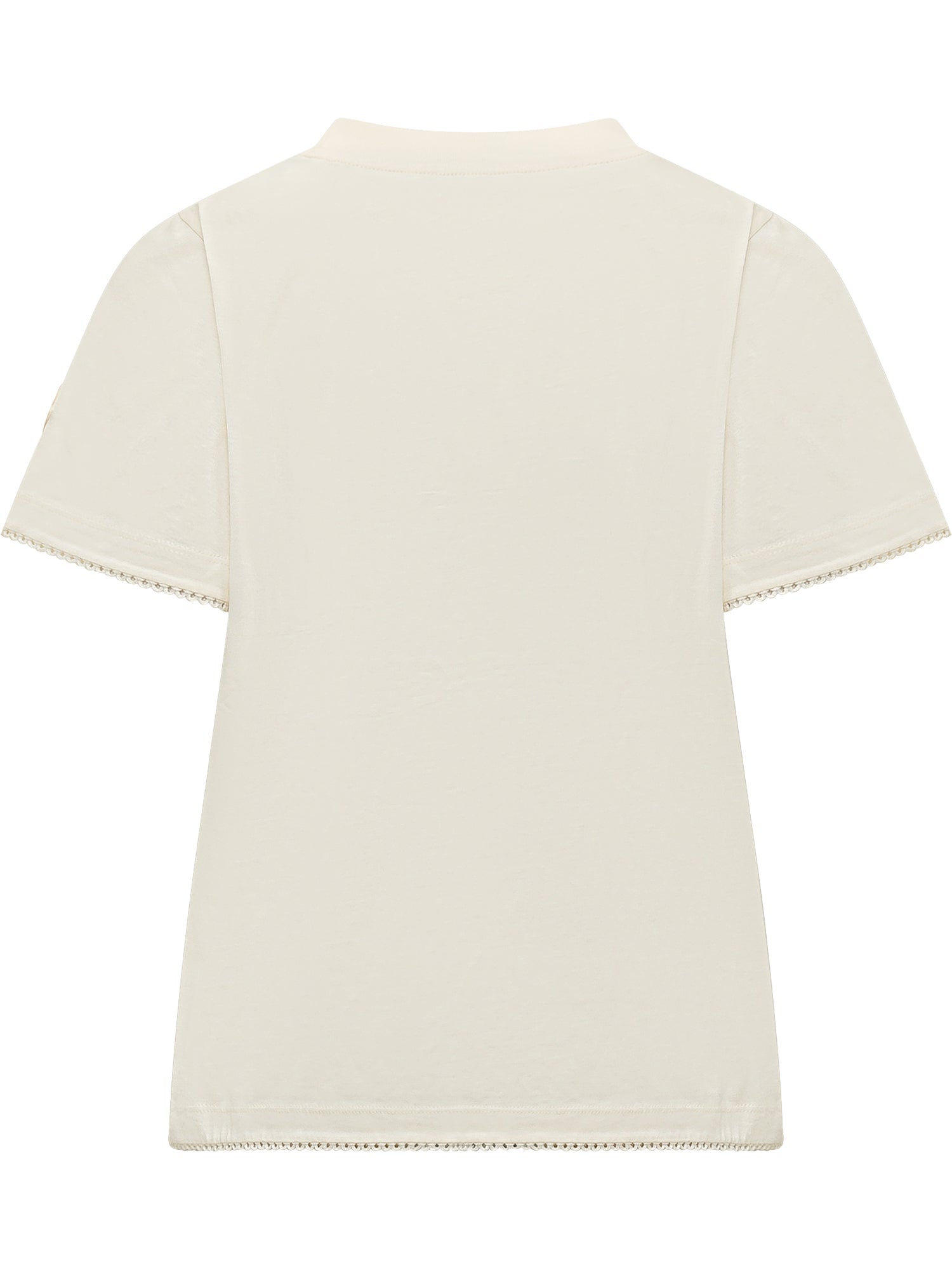 T-Shirt With Crew Neck And Wavy Trims Moncler оригінал – Купити в Україні – вид ззаду