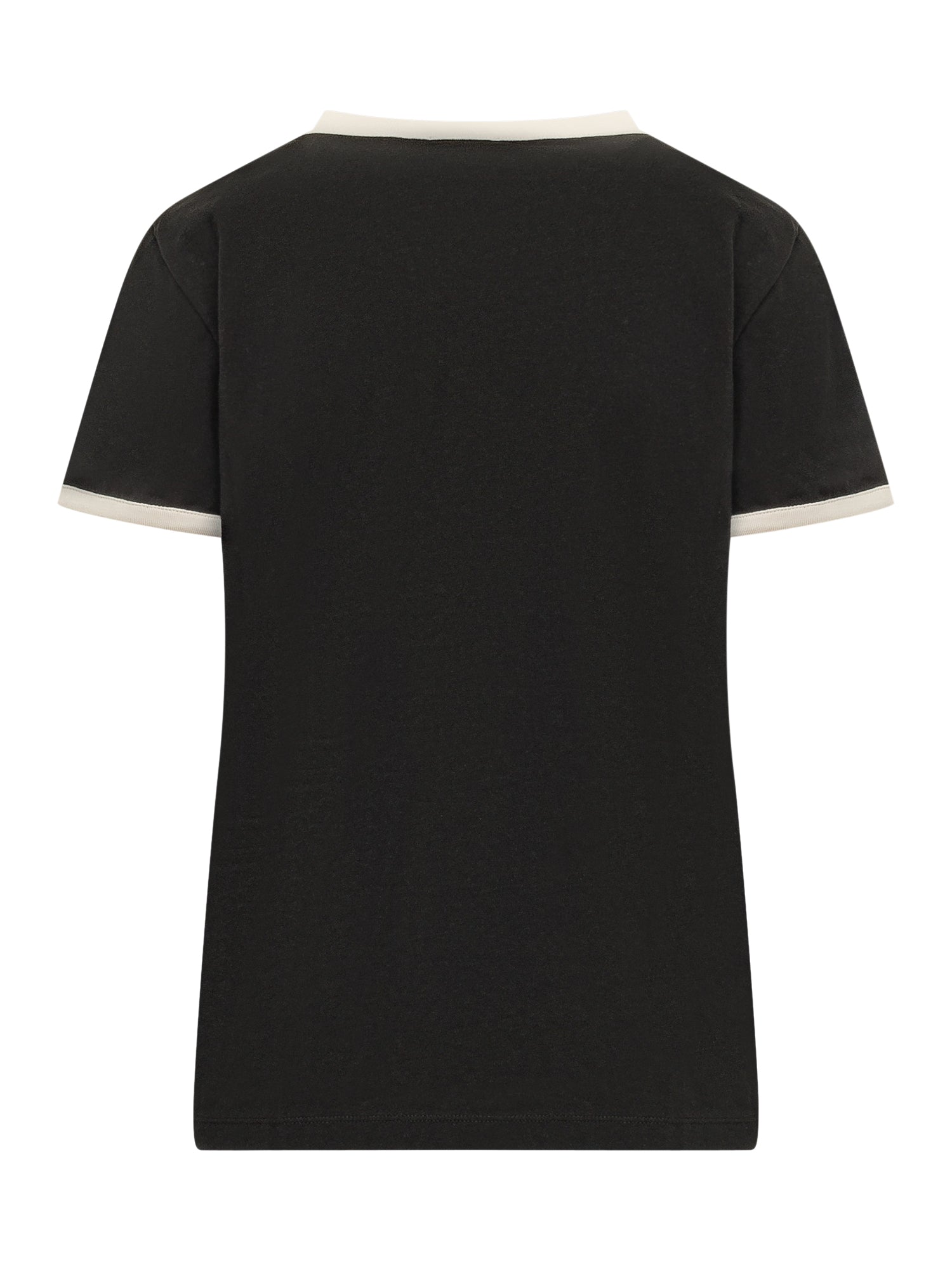 T-Shirt With Front Print And Contrasting Trims Moncler оригінал – Купити в Україні – вид ззаду