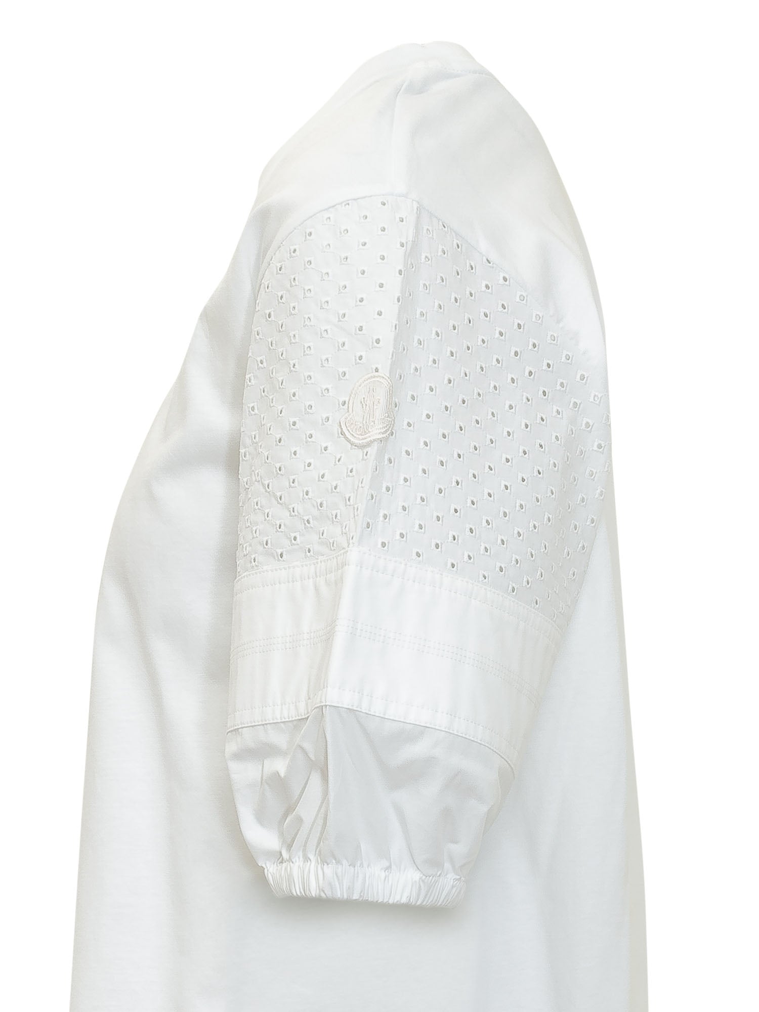 T-Shirt With Perforated Sleeves Moncler оригінал – Купити в Україні – детальний вид