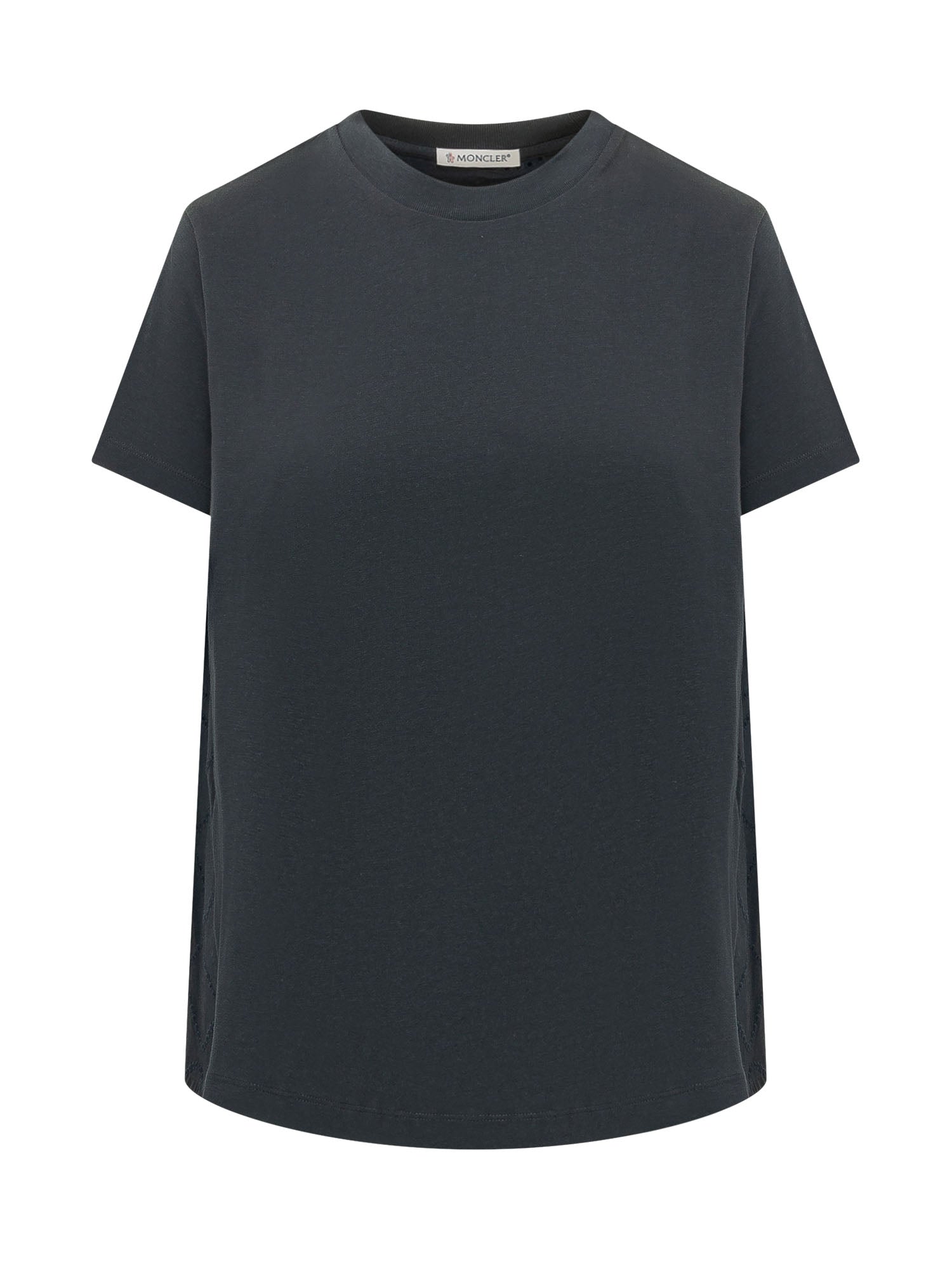 T-Shirt With Crew Neck And Short Sleeves Moncler оригінал – Купити в Україні – боковий вид