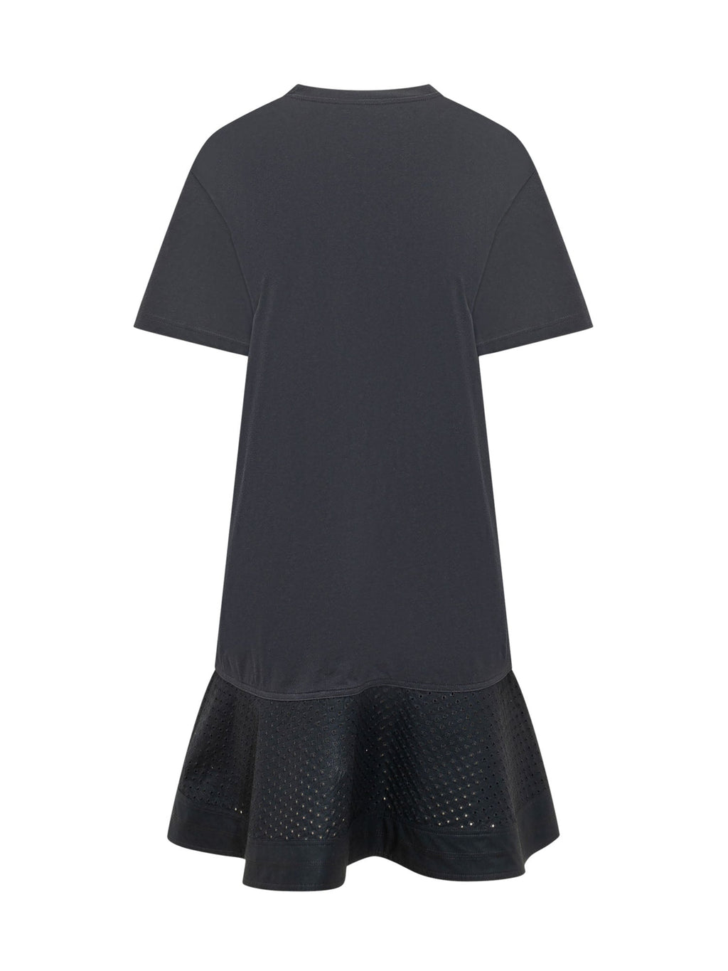 Оригінальна Dress With Short Sleeves And Eyelet Flounce Hem Moncler – вид ззаду