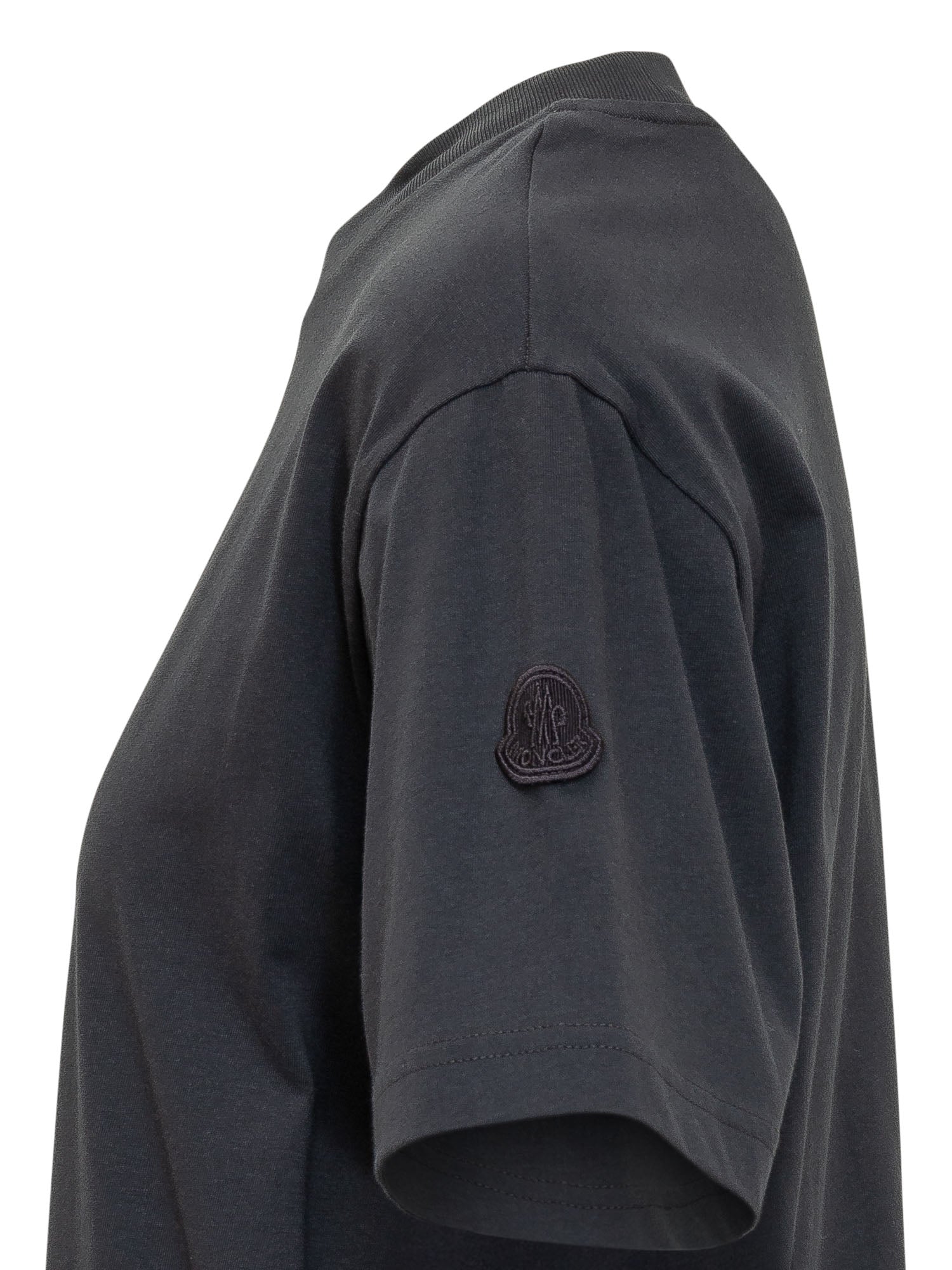 Оригінальна Dress With Short Sleeves And Eyelet Flounce Hem Moncler – детальний вид