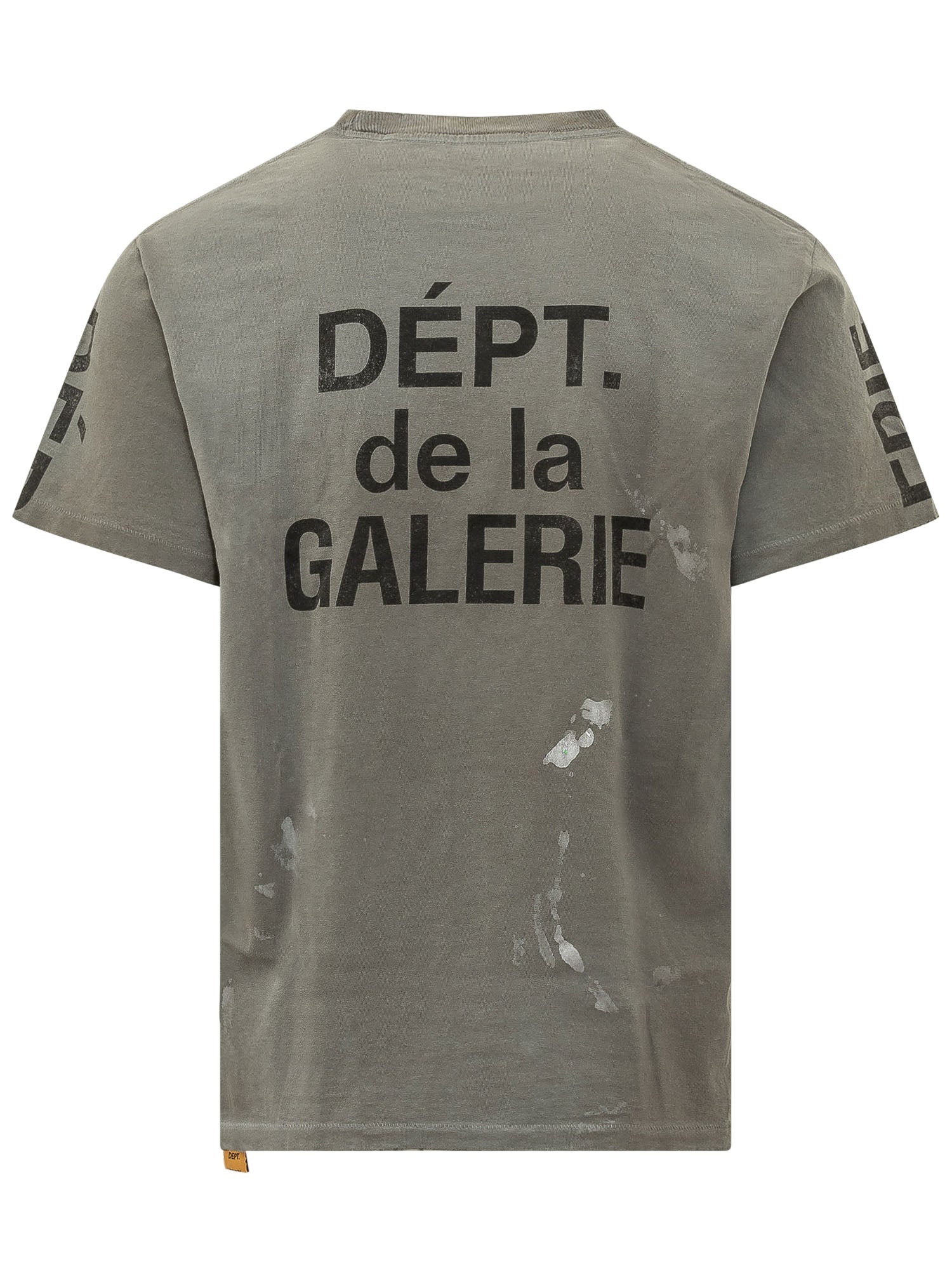 T-Shirt With Distressed Effect And Short Sleeves Gallery department – Гарантія оригінальності – вид ззаду