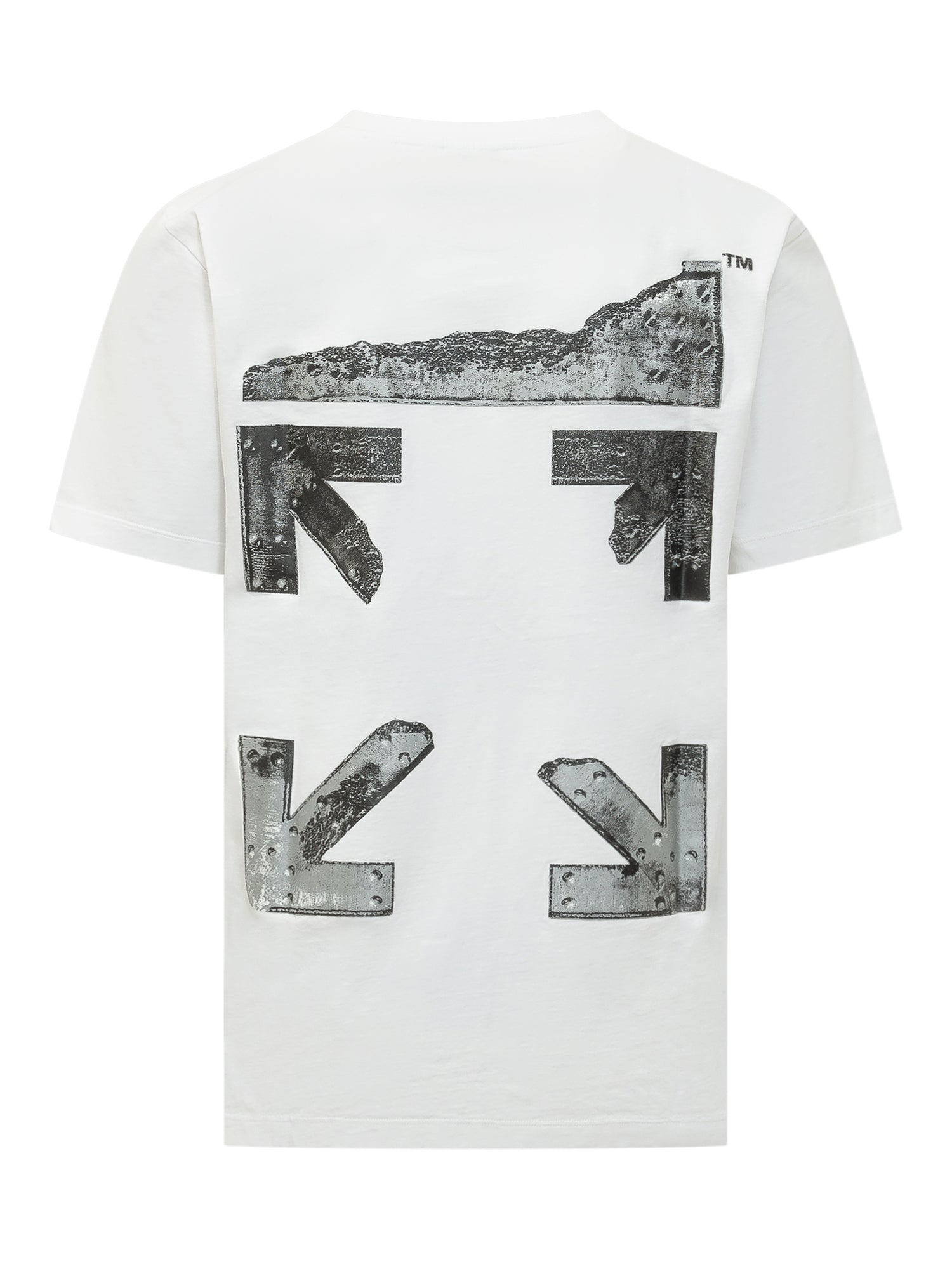 Оригінальна Metal Arrow Logo T-Shirt Off-white – вид ззаду