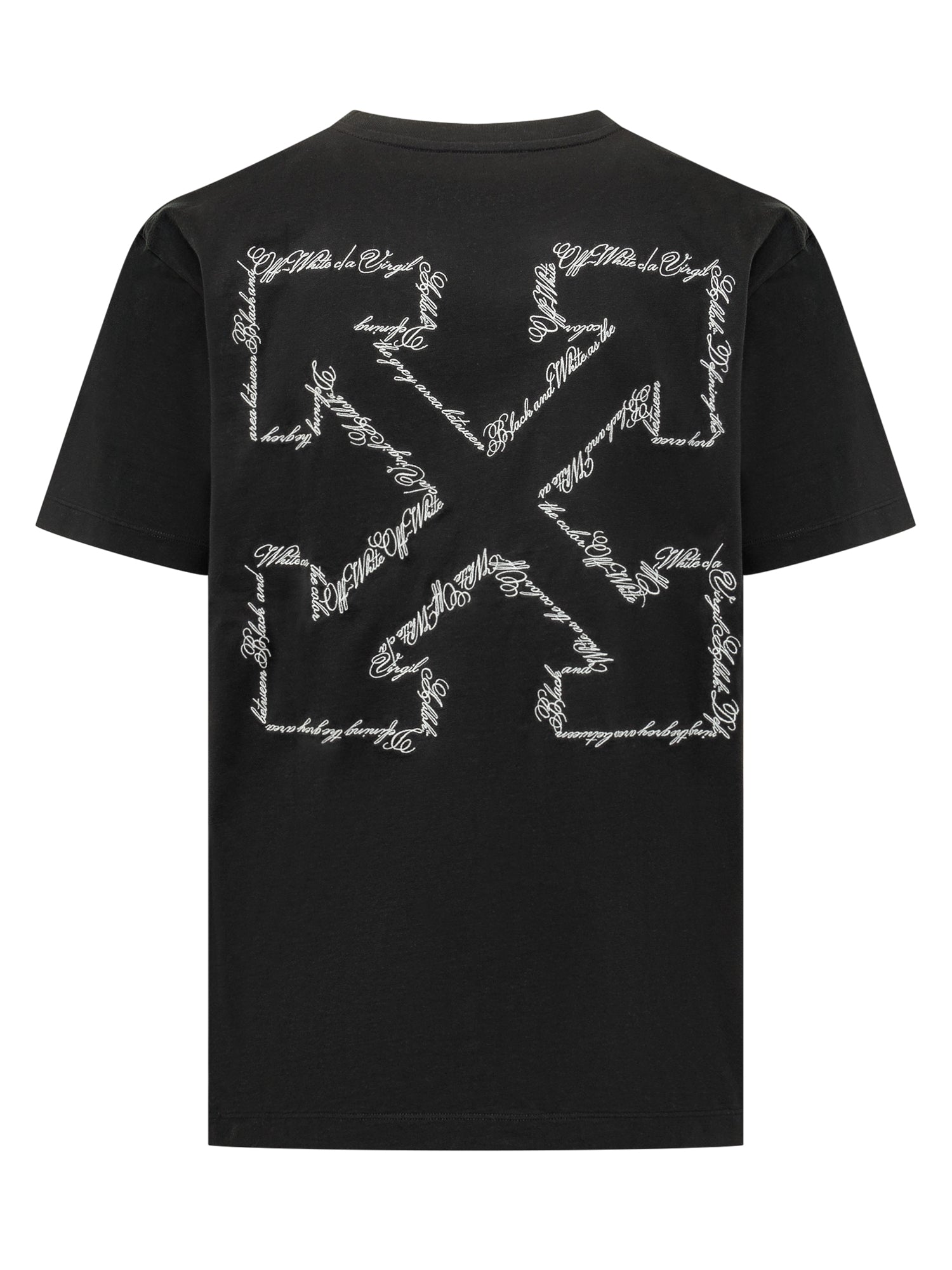 Оригінальна Script Arrow Short Sleeve T-Shirt Off-white – вид ззаду